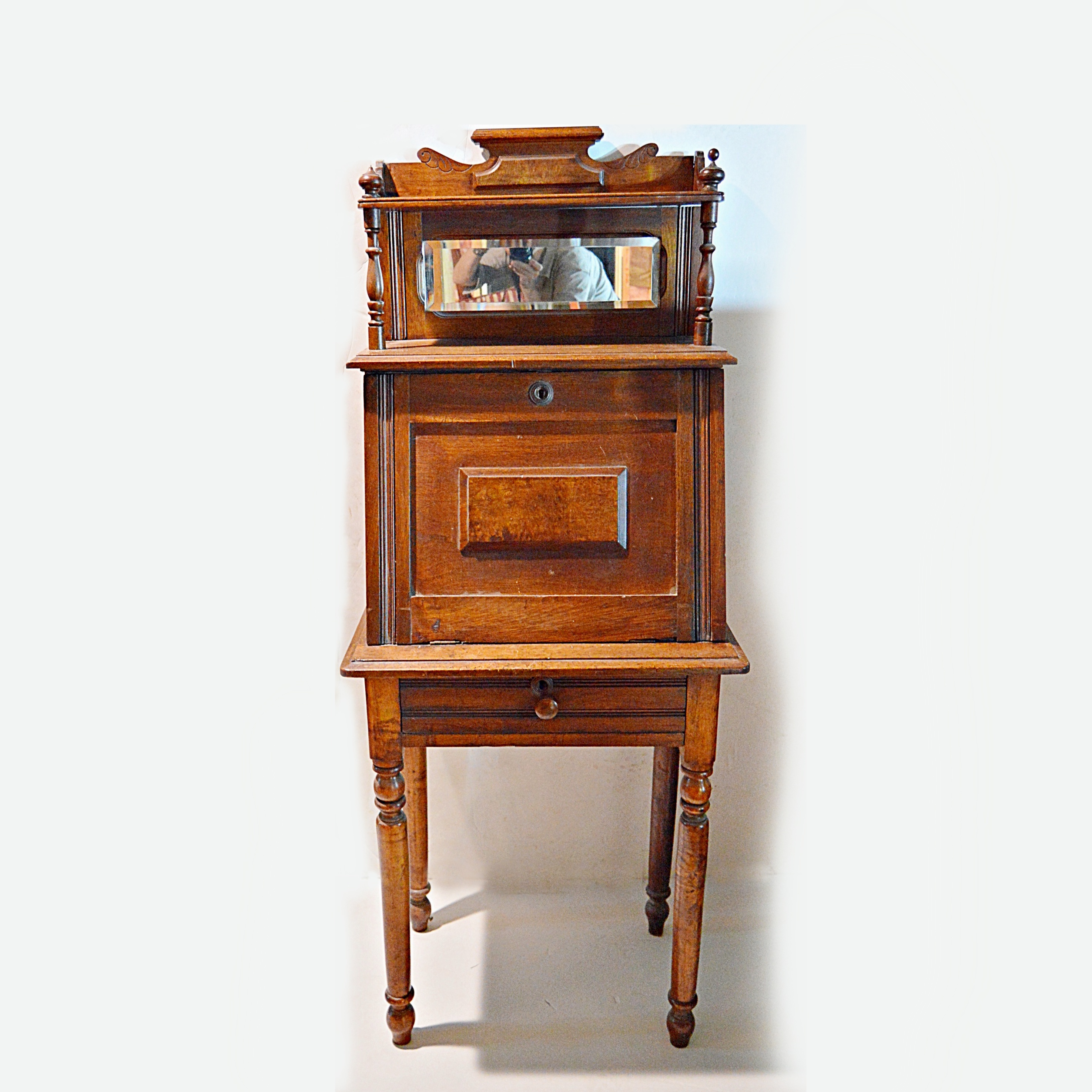 Antique Walnut Plantation Desk in a Petite Size