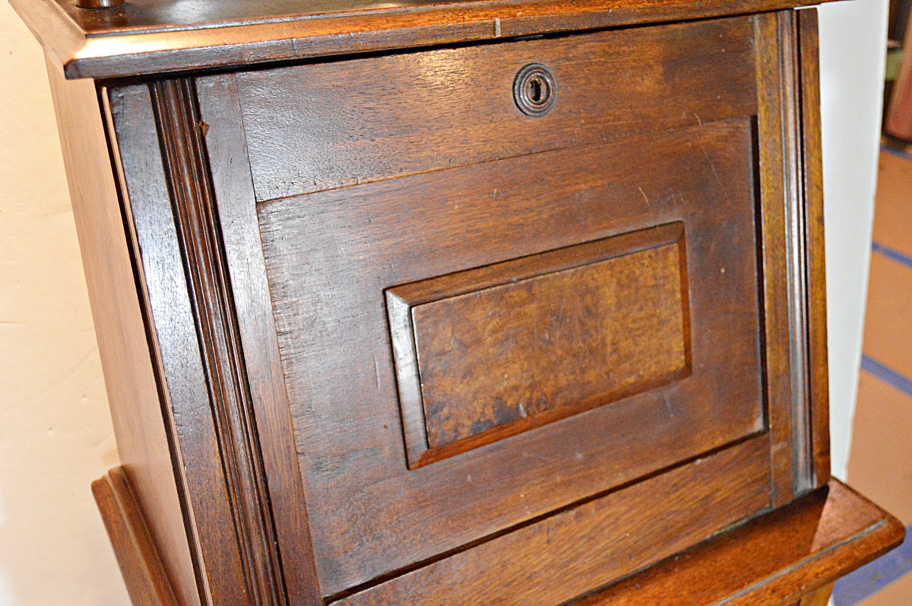 Antique Walnut Plantation Desk in a Petite Size