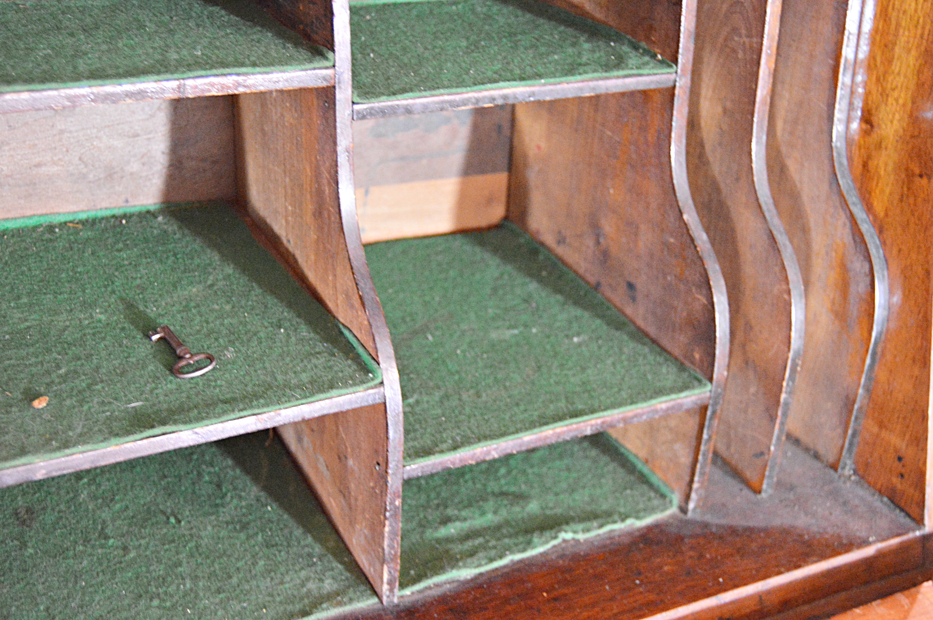 Antique Walnut Plantation Desk in a Petite Size