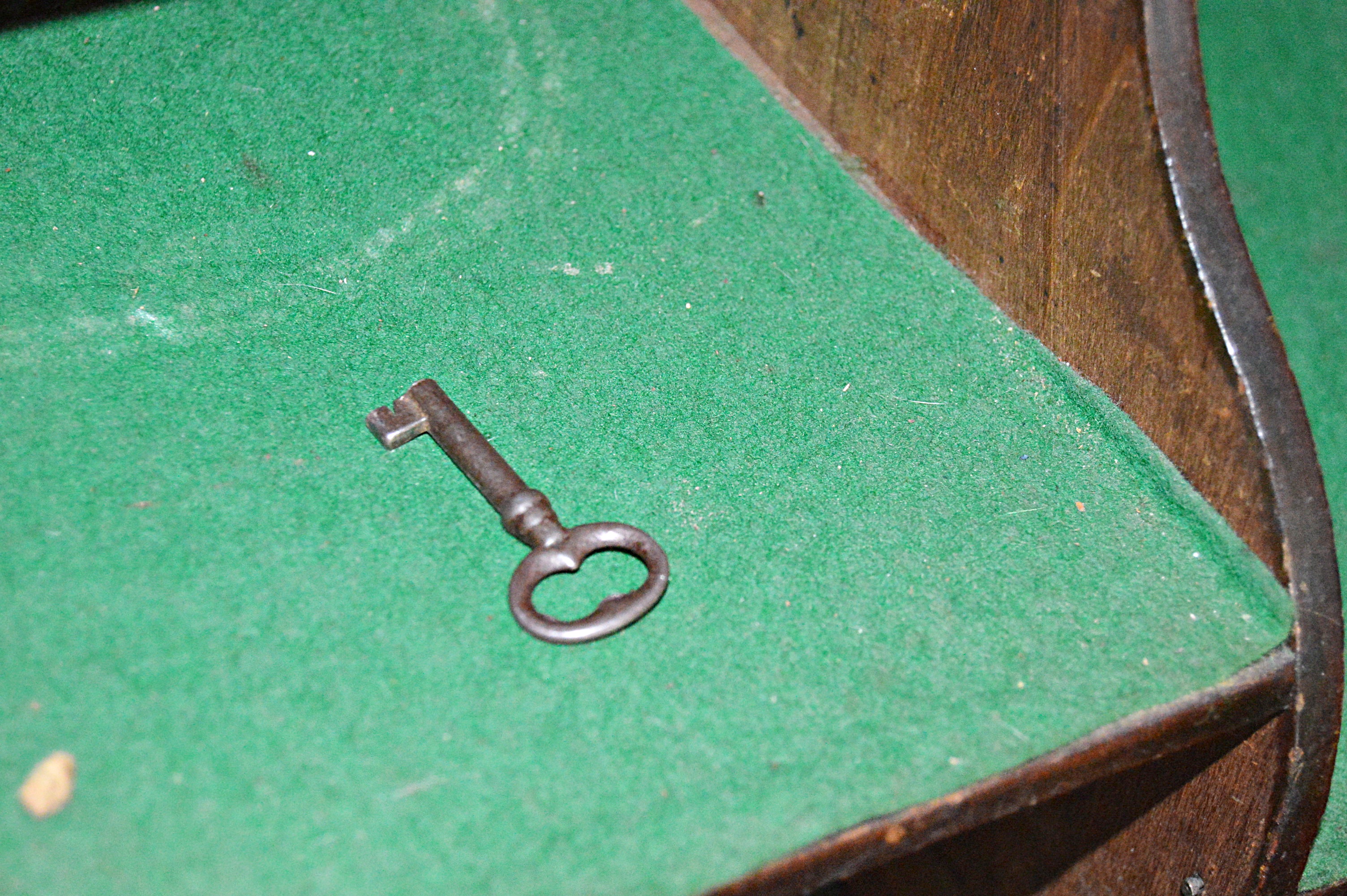 Antique Walnut Plantation Desk in a Petite Size