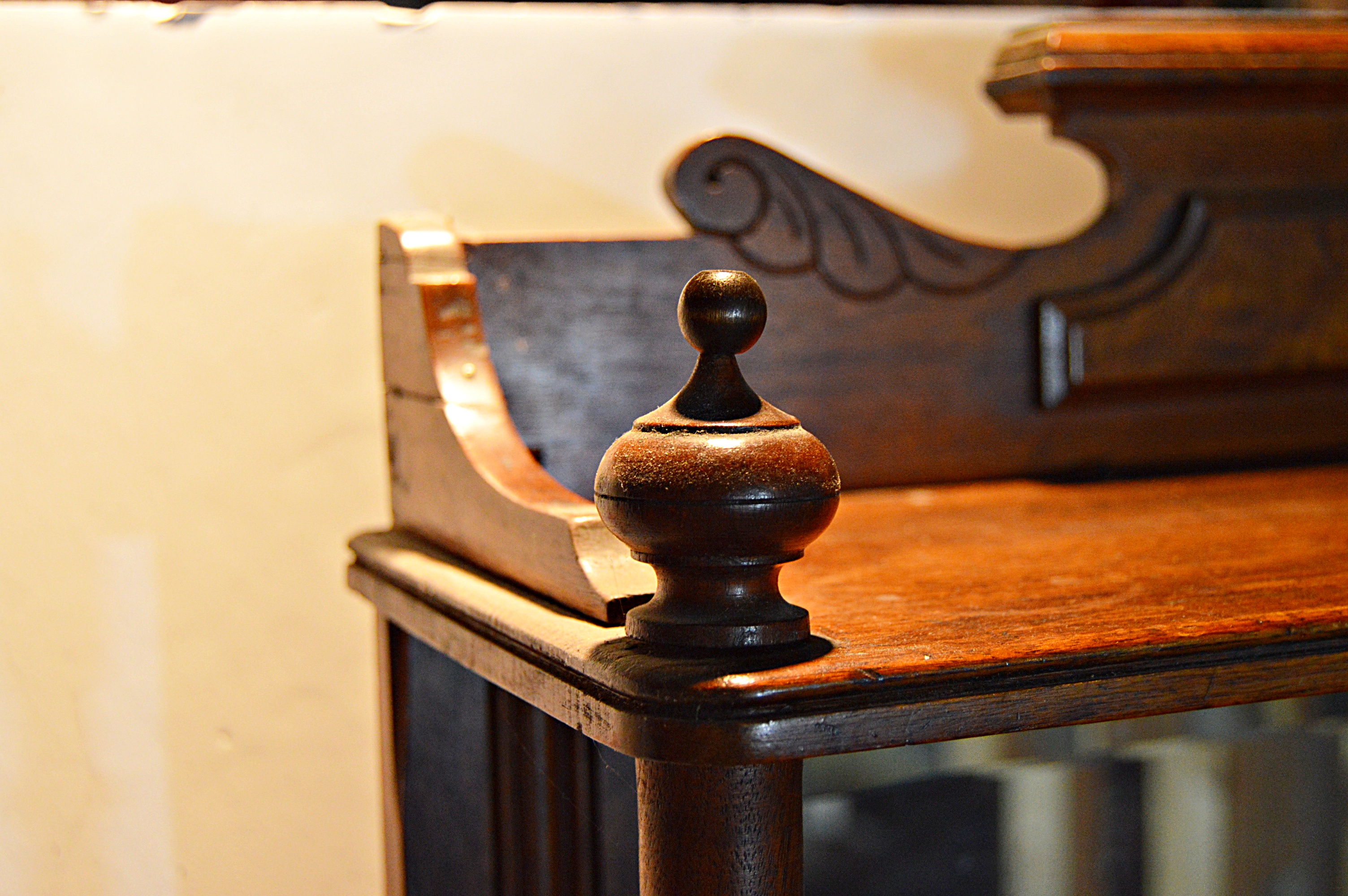 Antique Walnut Plantation Desk in a Petite Size