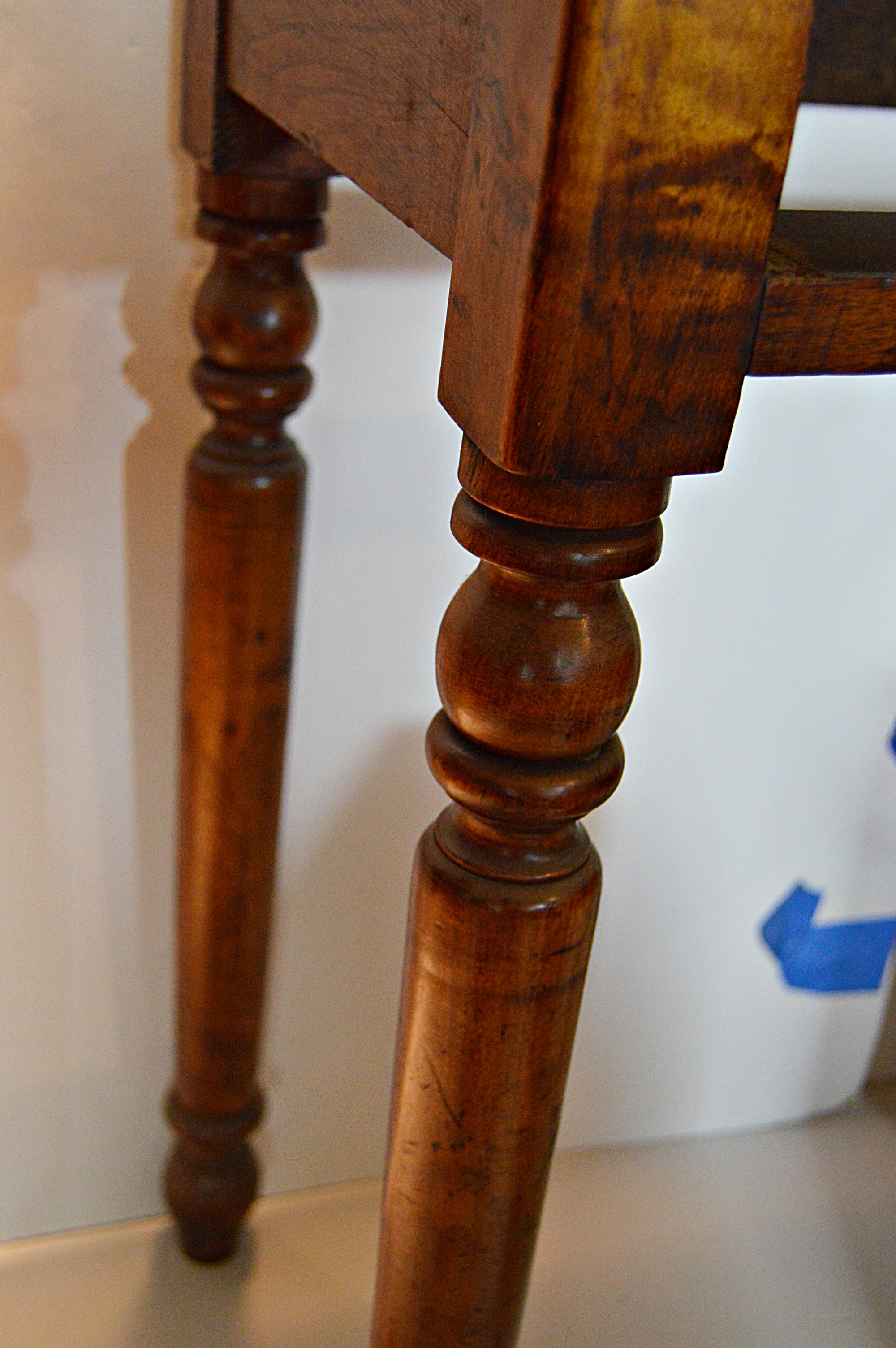 Antique Walnut Plantation Desk in a Petite Size