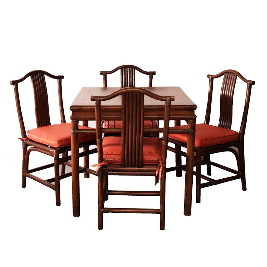 Chinese Inspired Traditional Table and Chairs