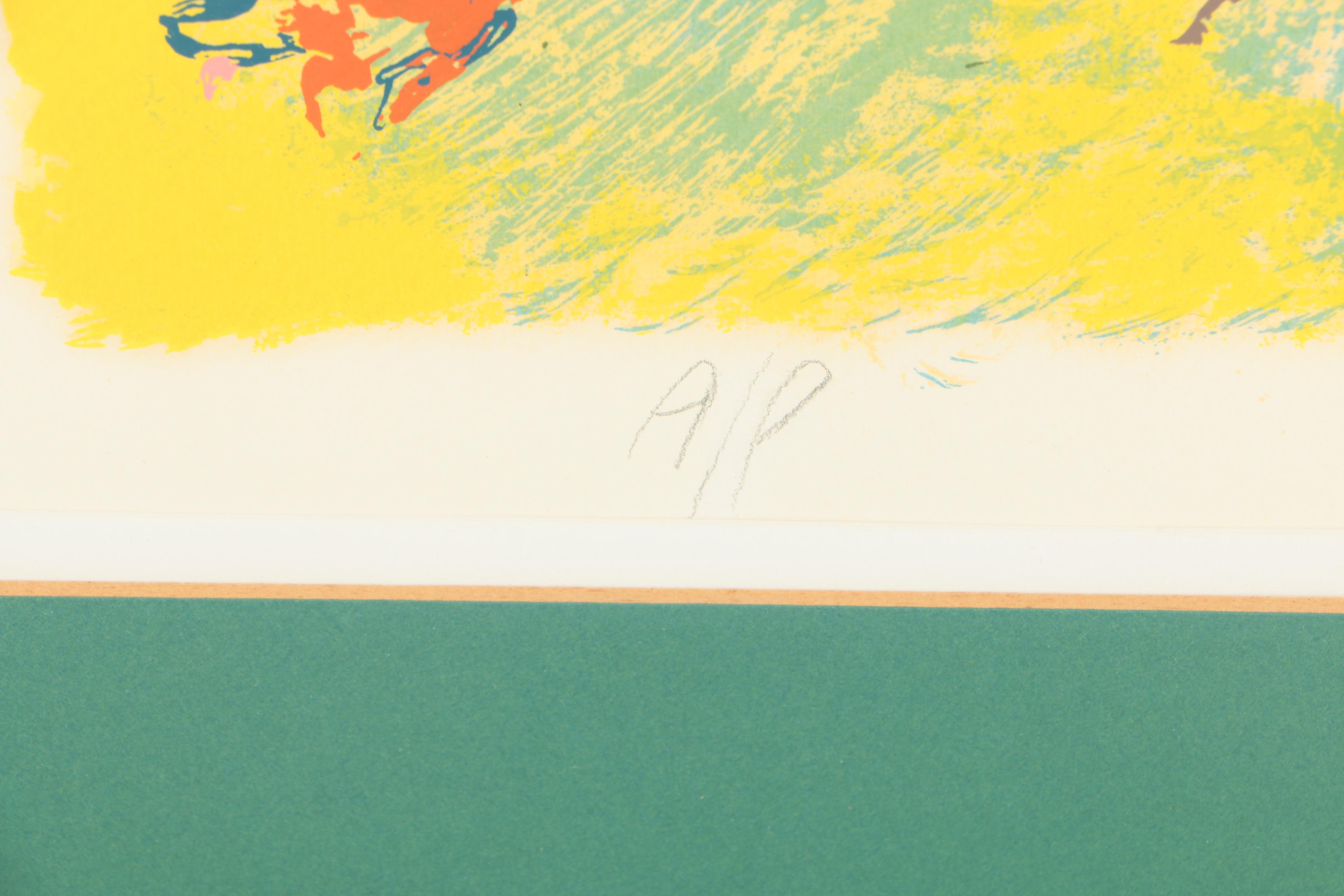 LeRoy Neiman Artist Proof Serigraph "Fox Hunt"