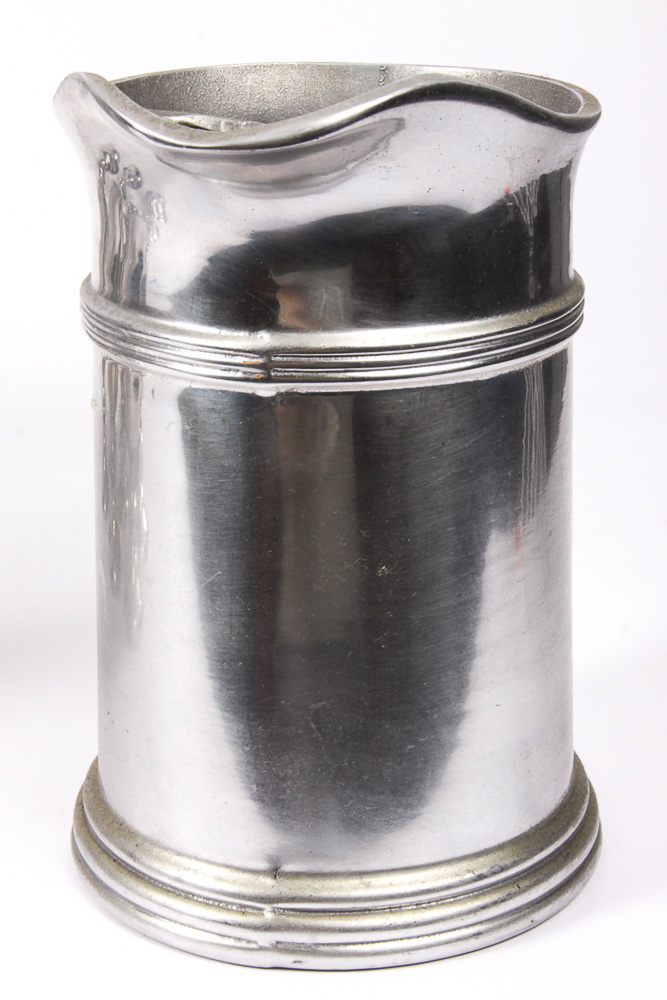 Set of Pewter Goblets and a Pewter Pitcher