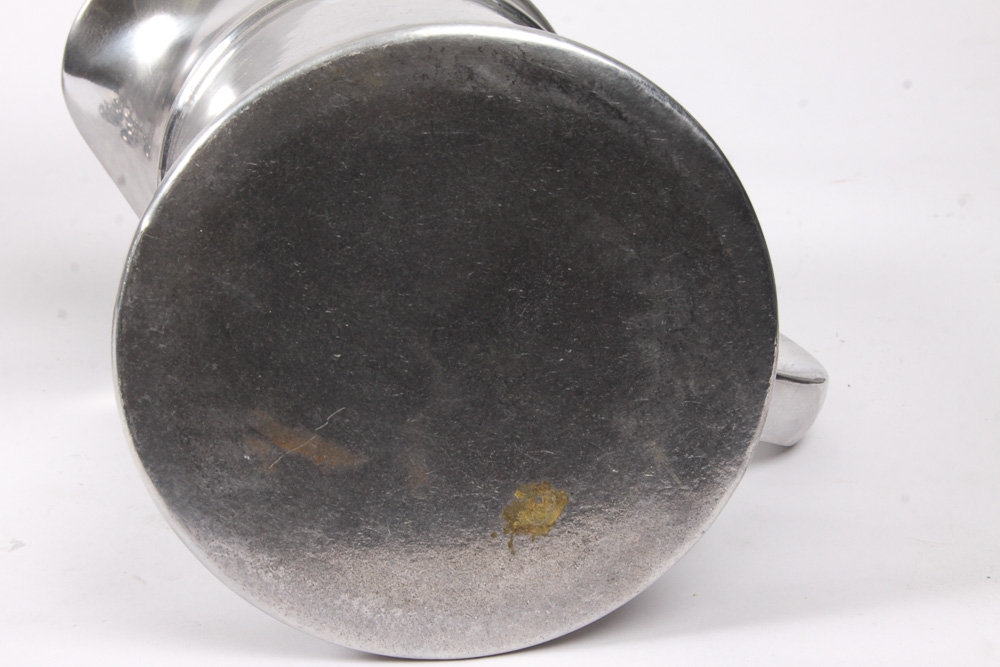 Set of Pewter Goblets and a Pewter Pitcher