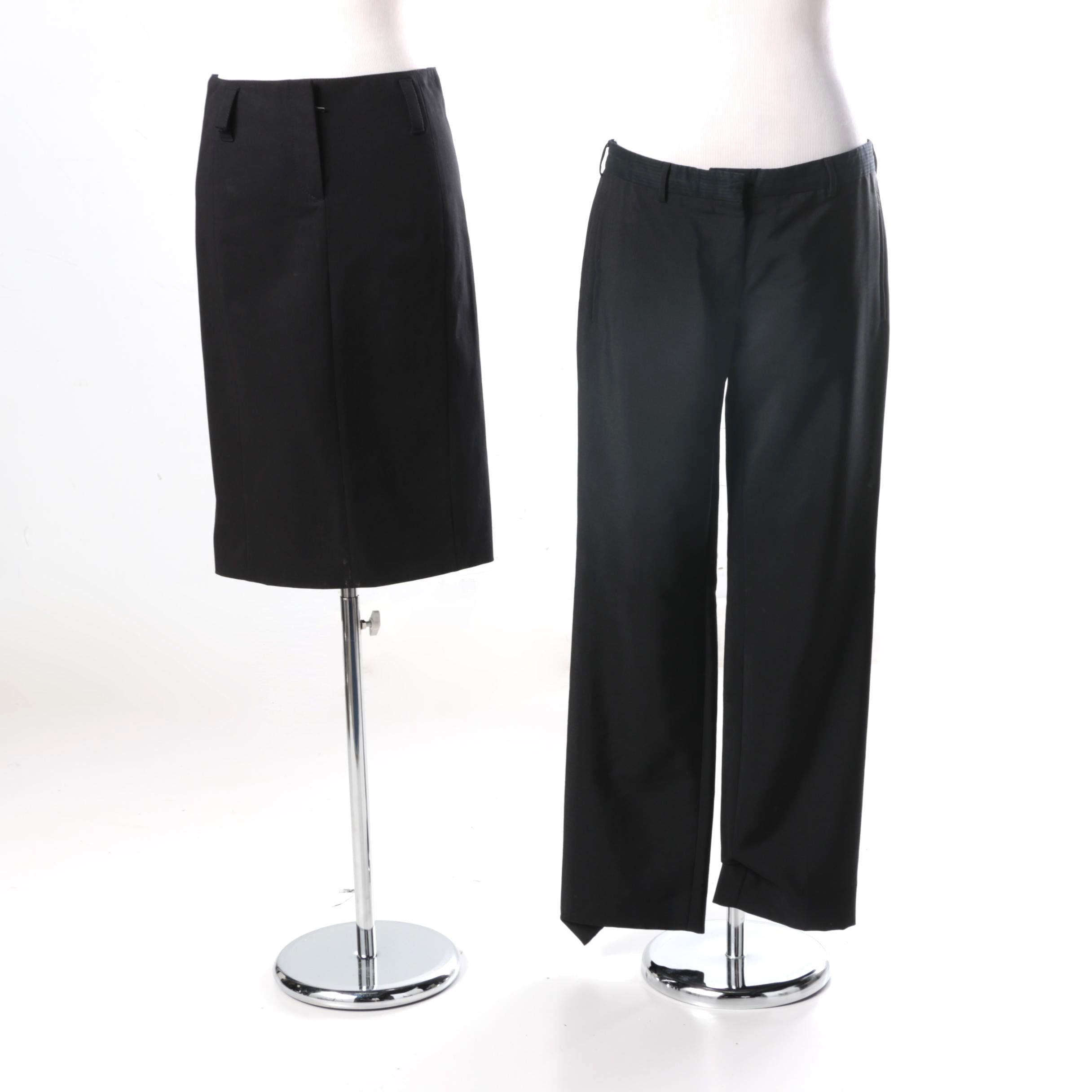 Prada Black Skirt and Pants