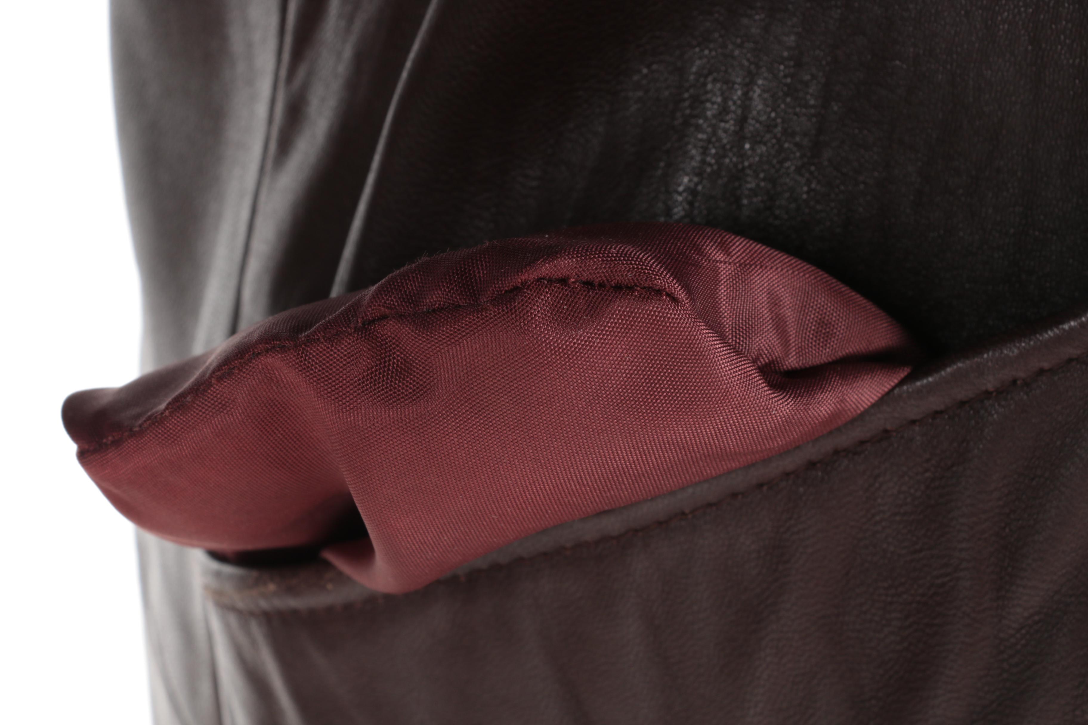 Coyote Fur Knit Jacket/Vest and Brown Leather Jacket