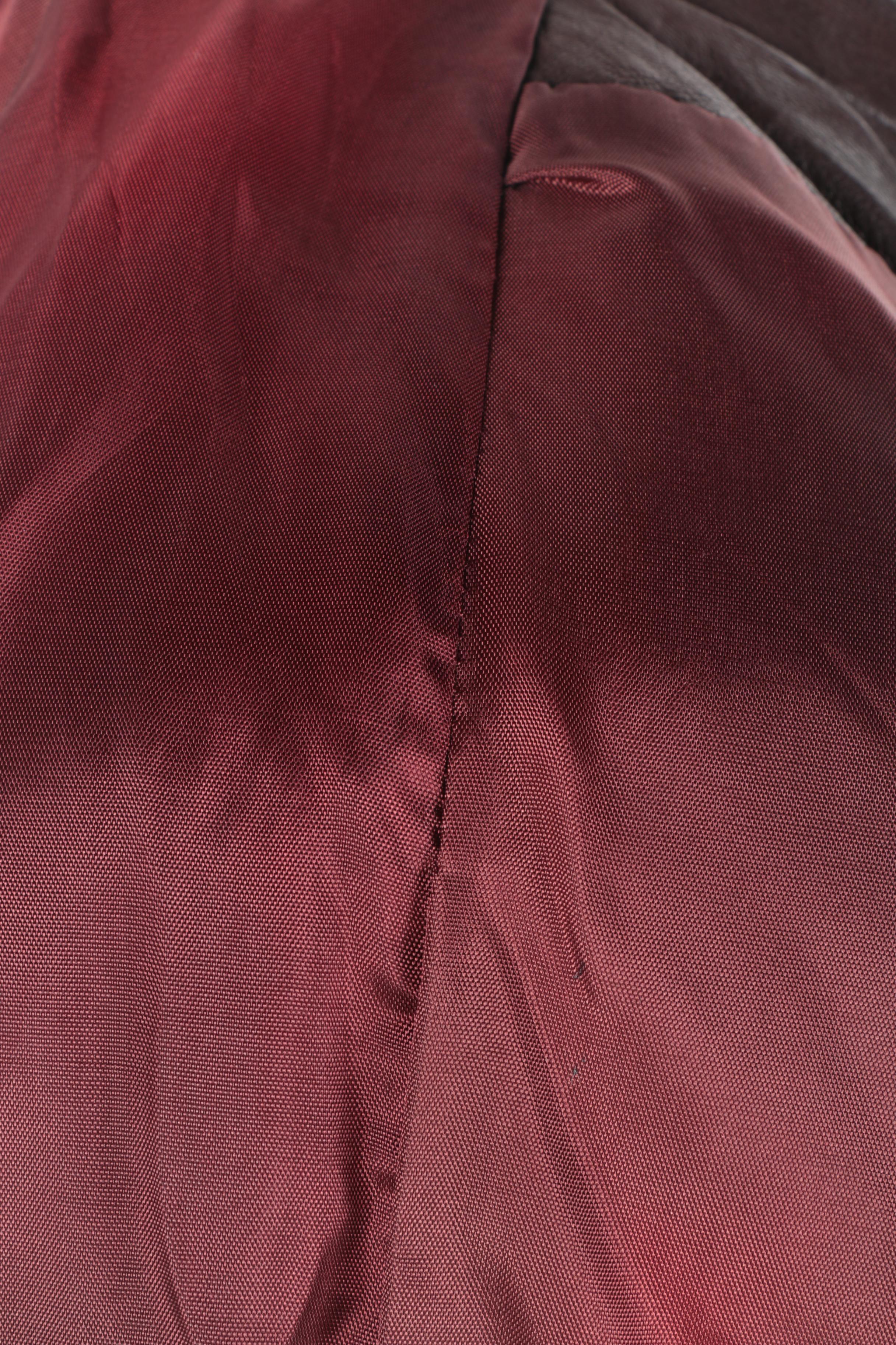 Coyote Fur Knit Jacket/Vest and Brown Leather Jacket