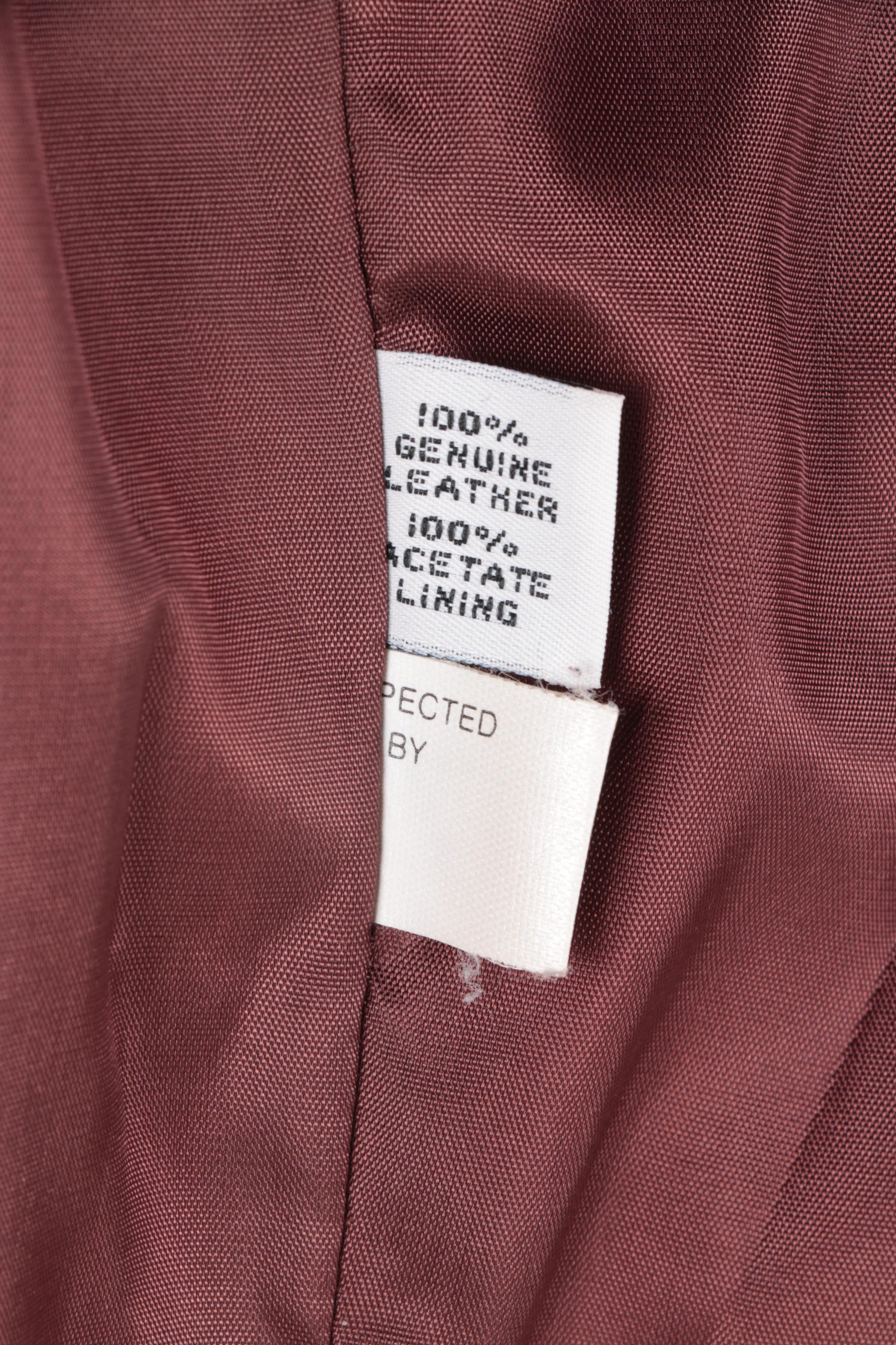 Coyote Fur Knit Jacket/Vest and Brown Leather Jacket