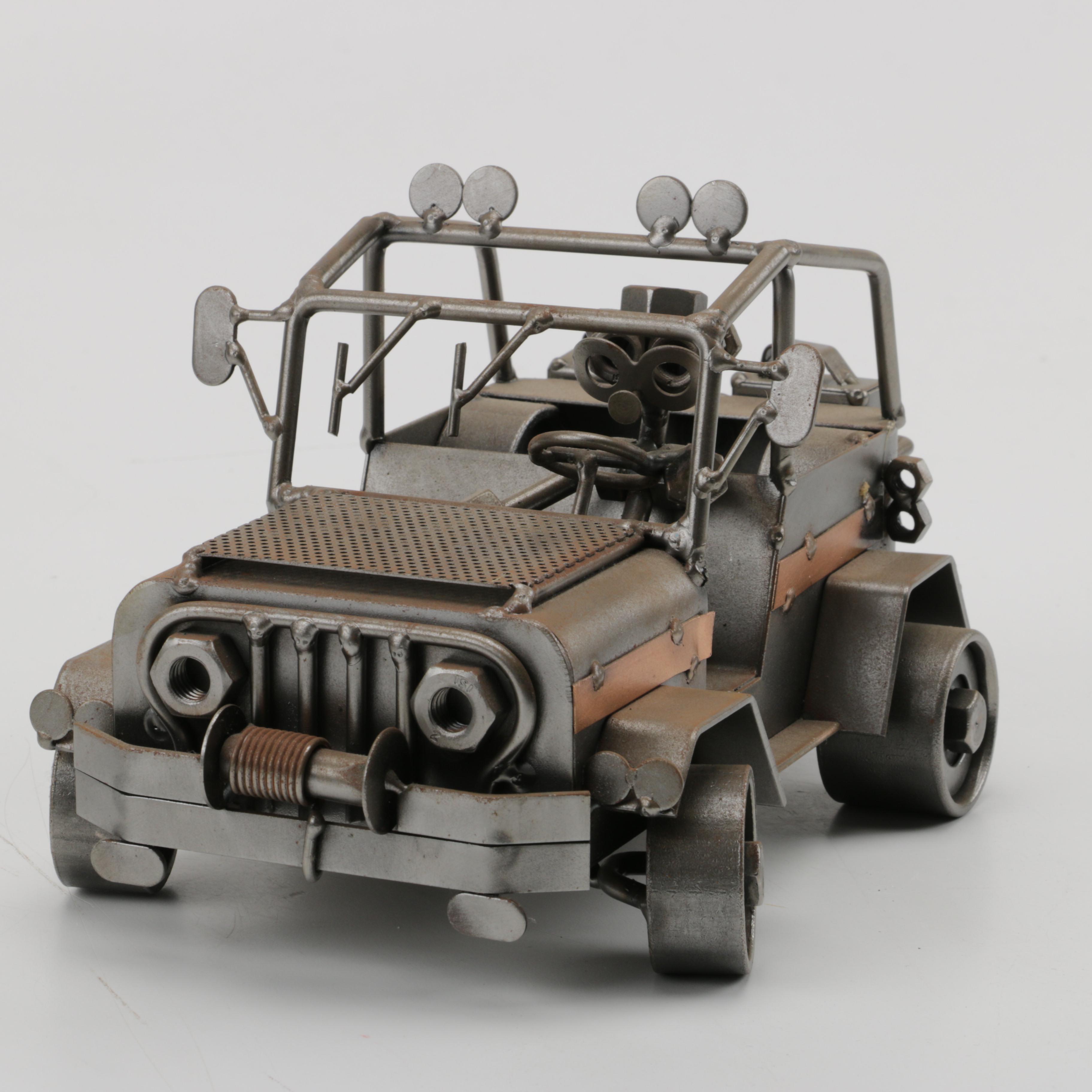 H&K Steel Jeep Sculpture