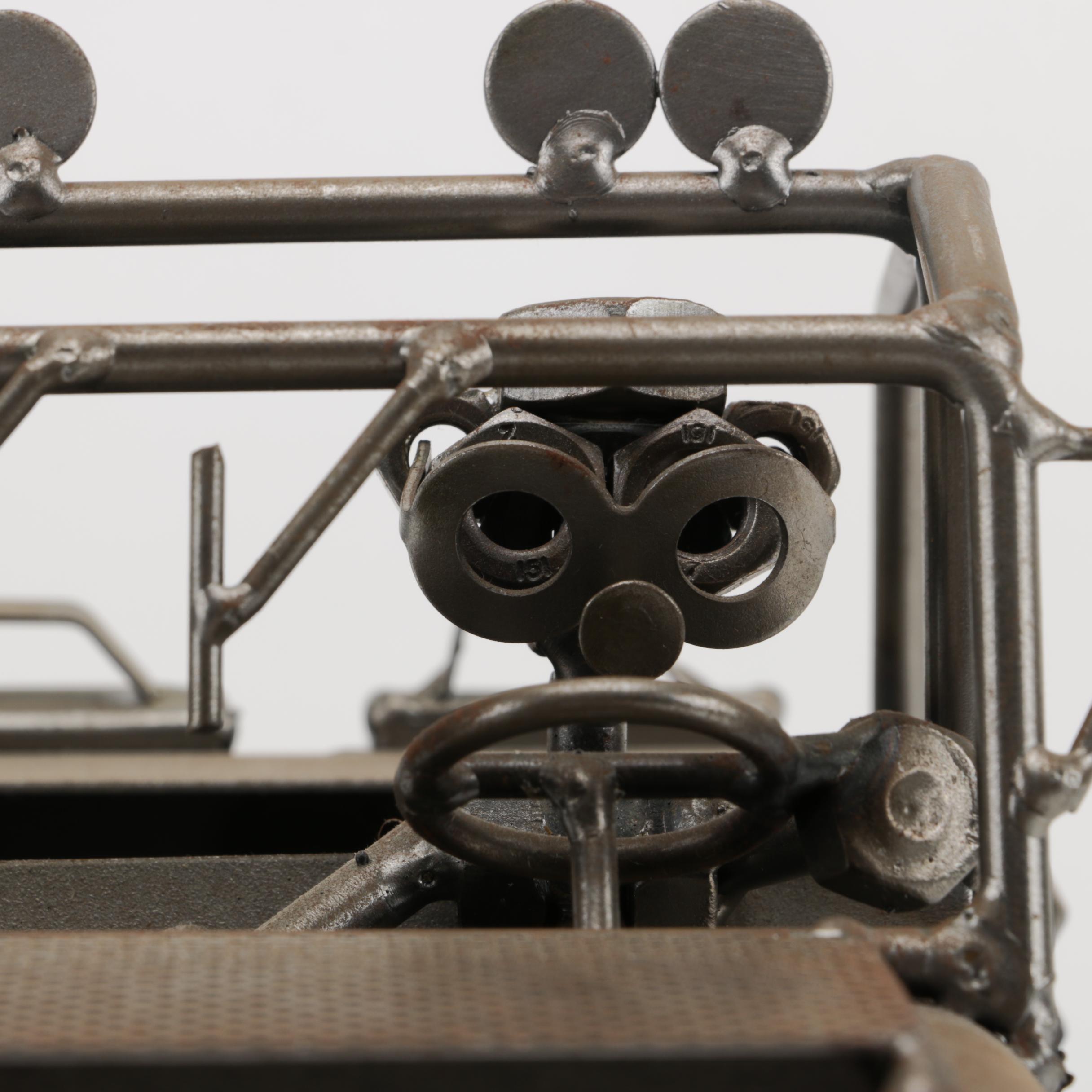 H&K Steel Jeep Sculpture