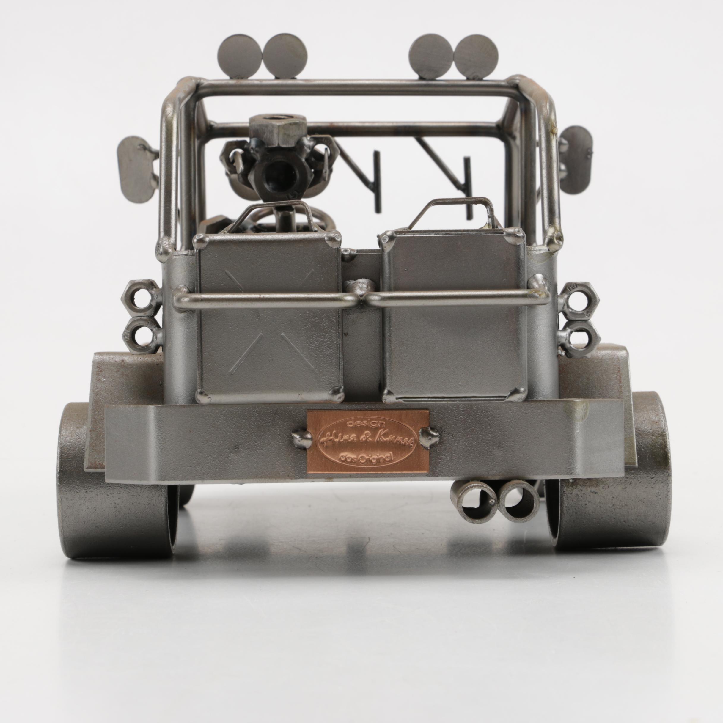 H&K Steel Jeep Sculpture