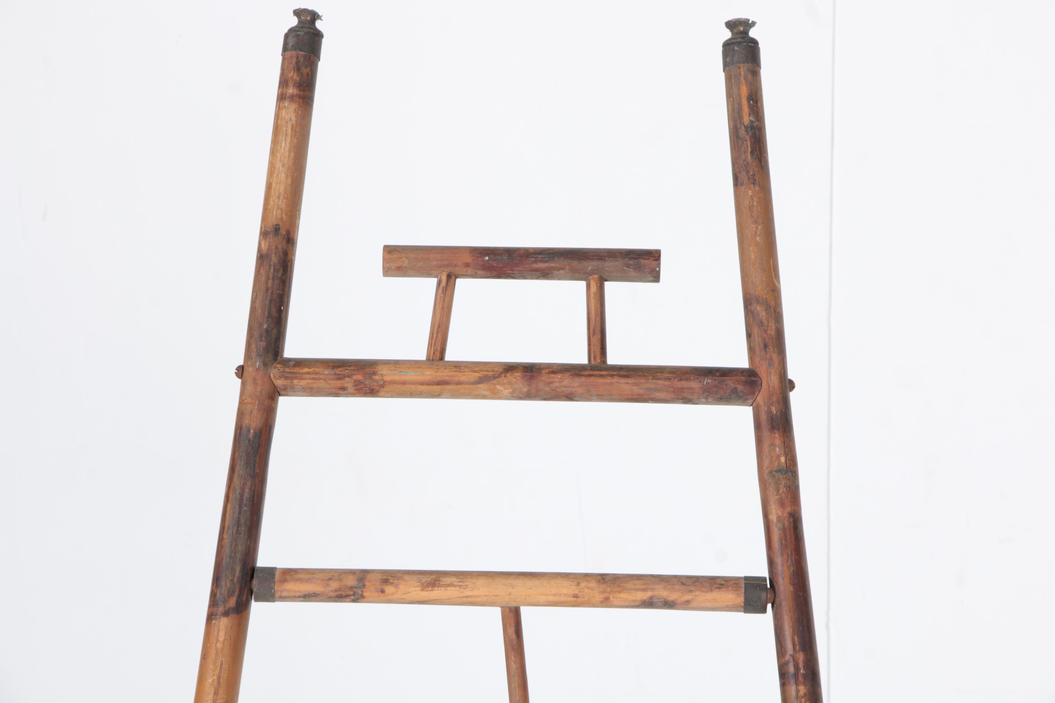 Antique Victorian Aesthetic Movement Bamboo Easel