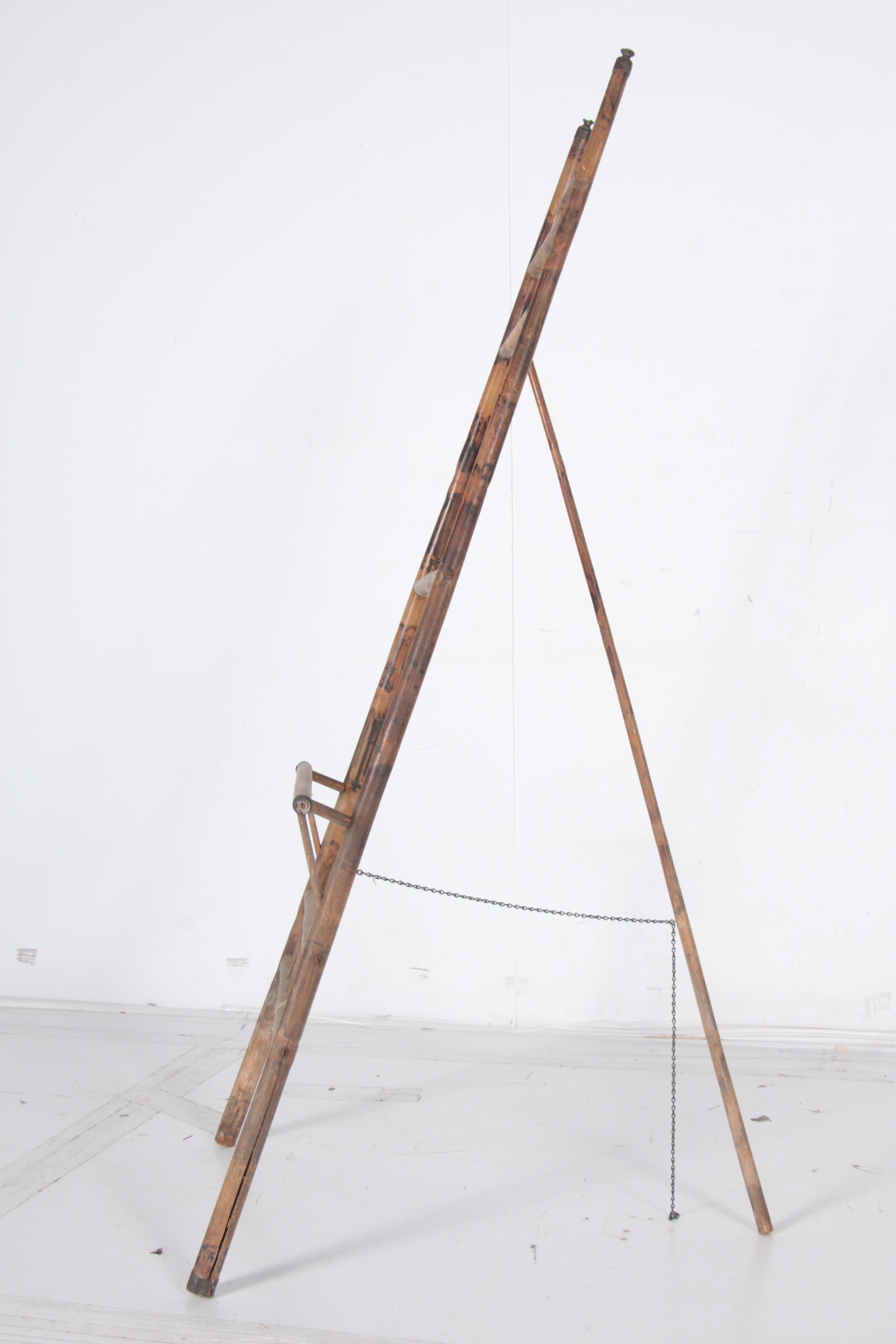 Antique Victorian Aesthetic Movement Bamboo Easel