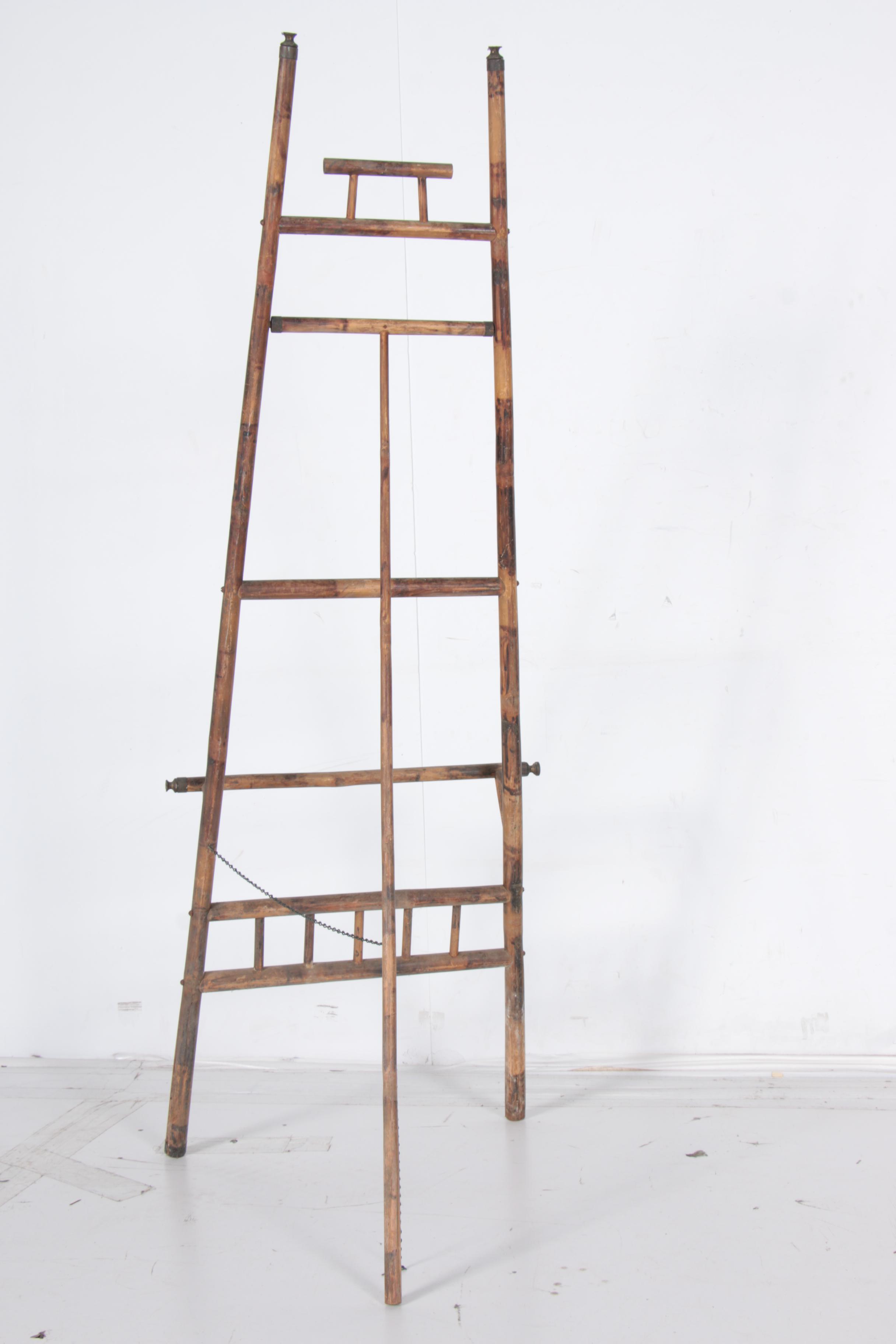 Antique Victorian Aesthetic Movement Bamboo Easel