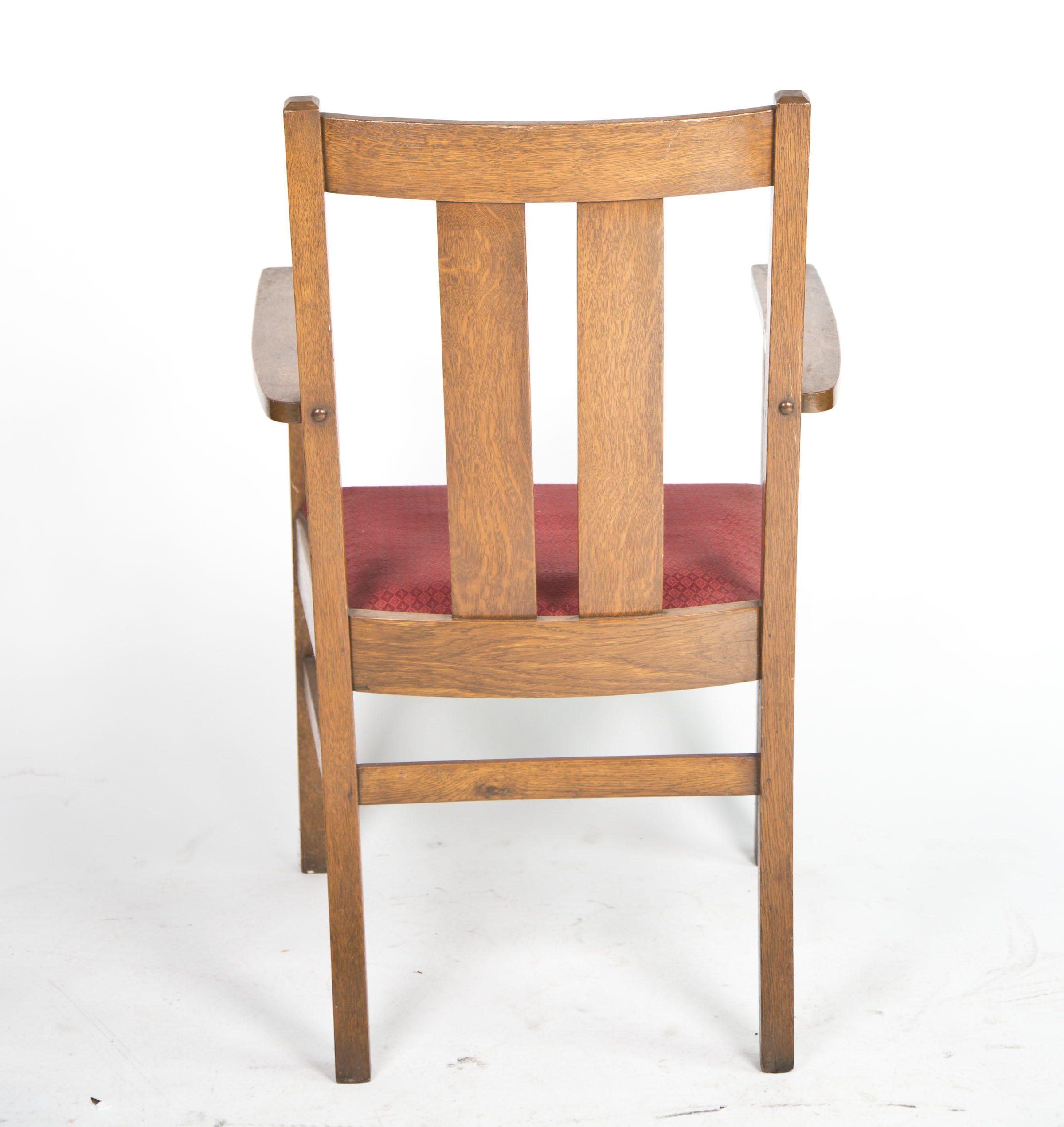 Early 20th Century Mission Oak Armchair
