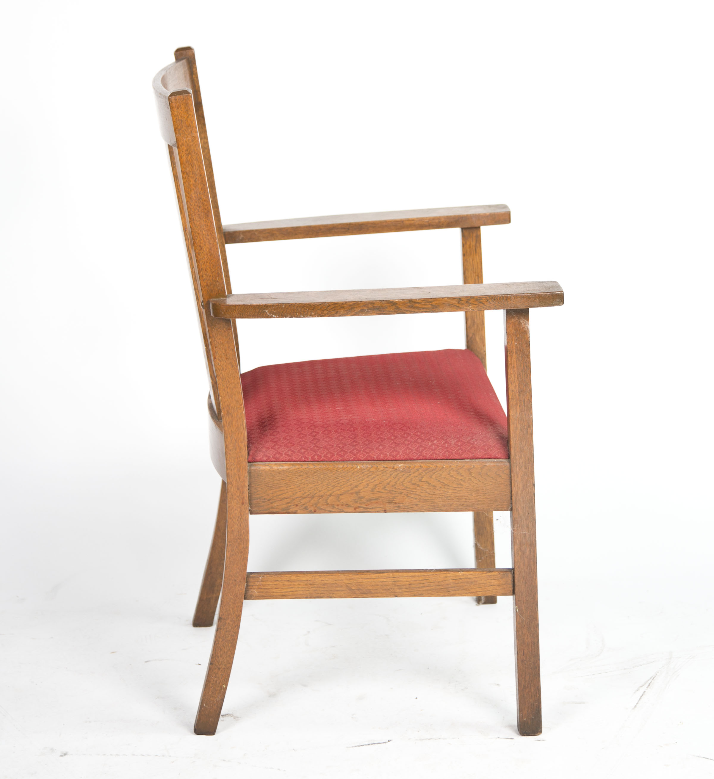 Early 20th Century Mission Oak Armchair