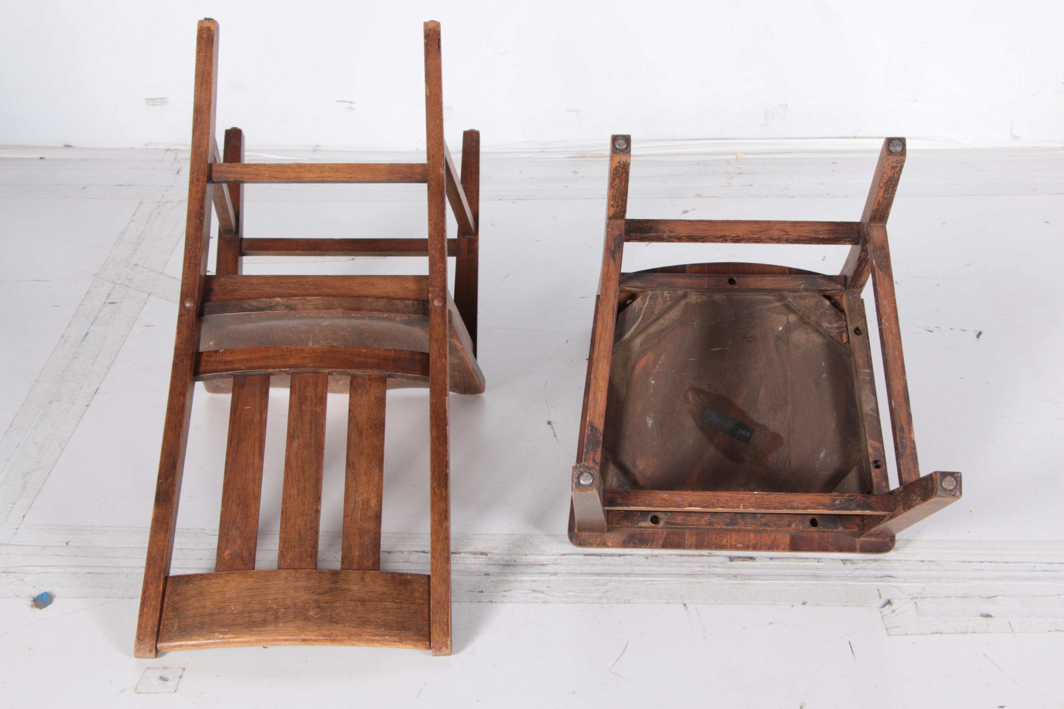 Mission Oak Side Chairs by Murphy