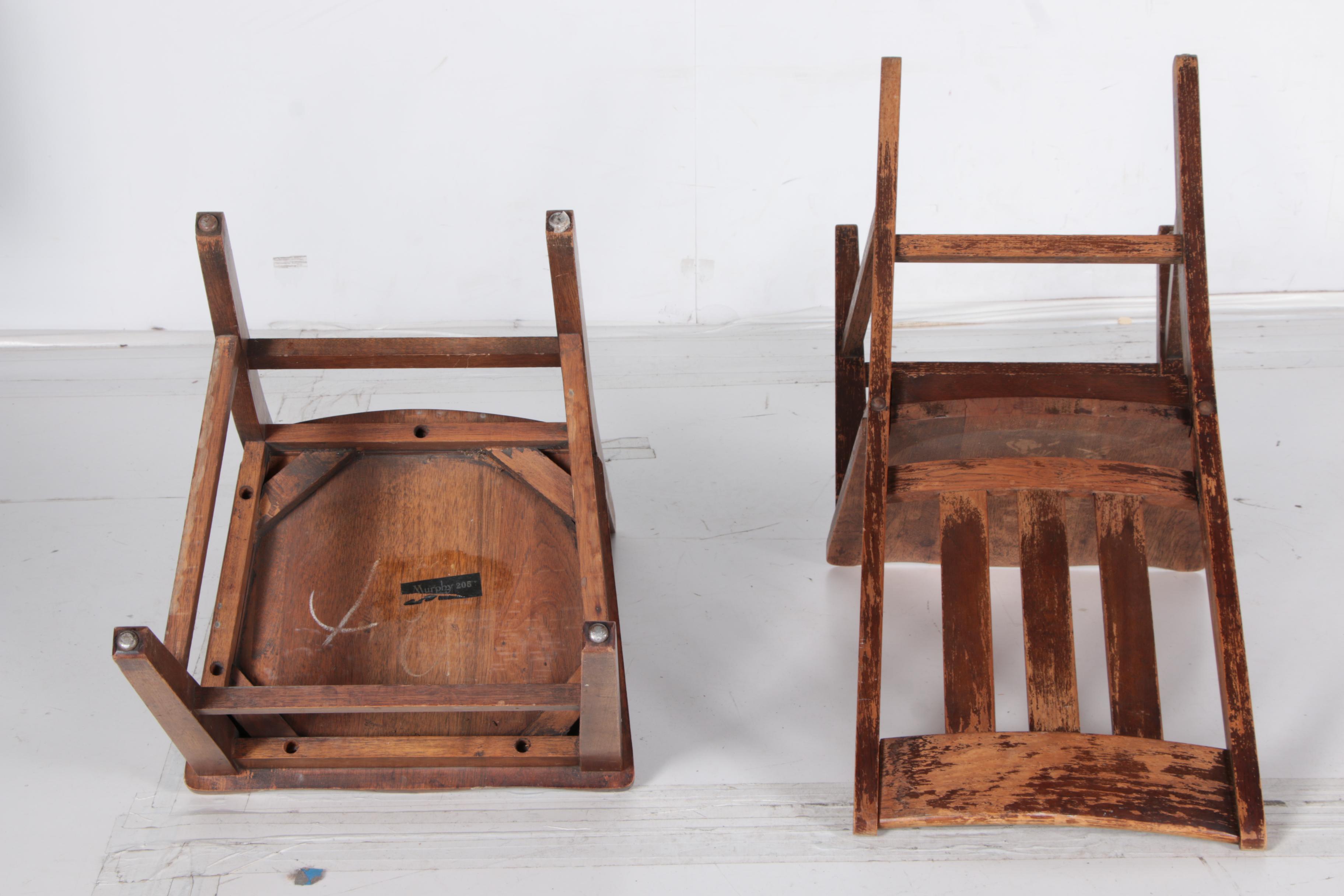 Mission Oak Side Chairs by Murphy