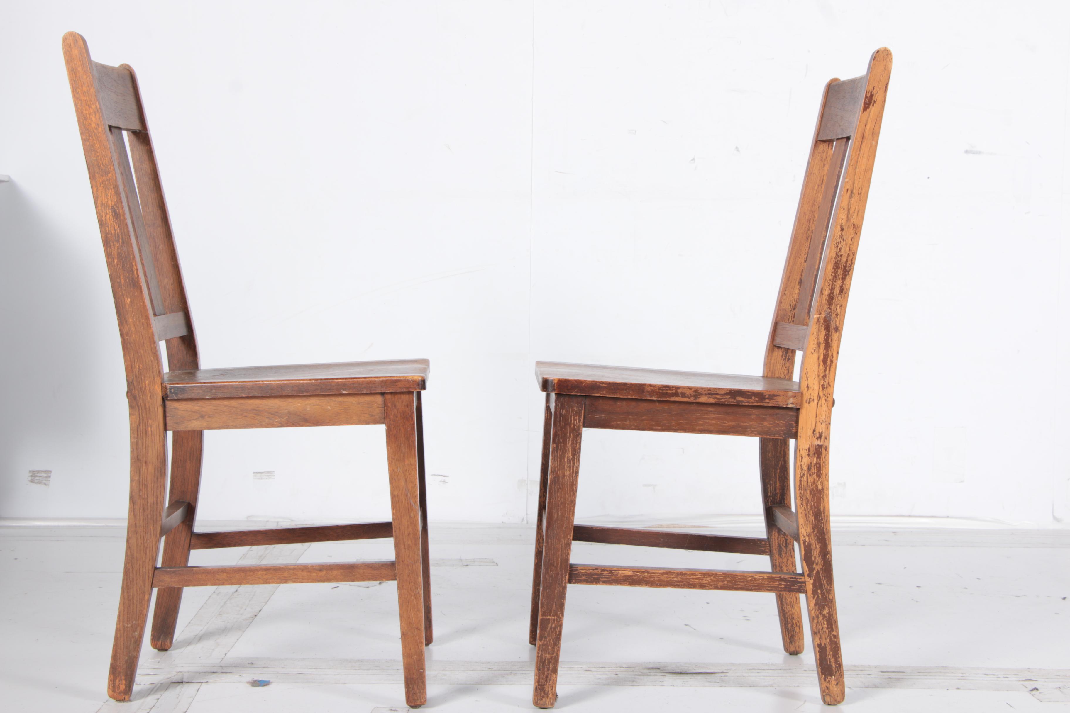 Mission Oak Side Chairs by Murphy