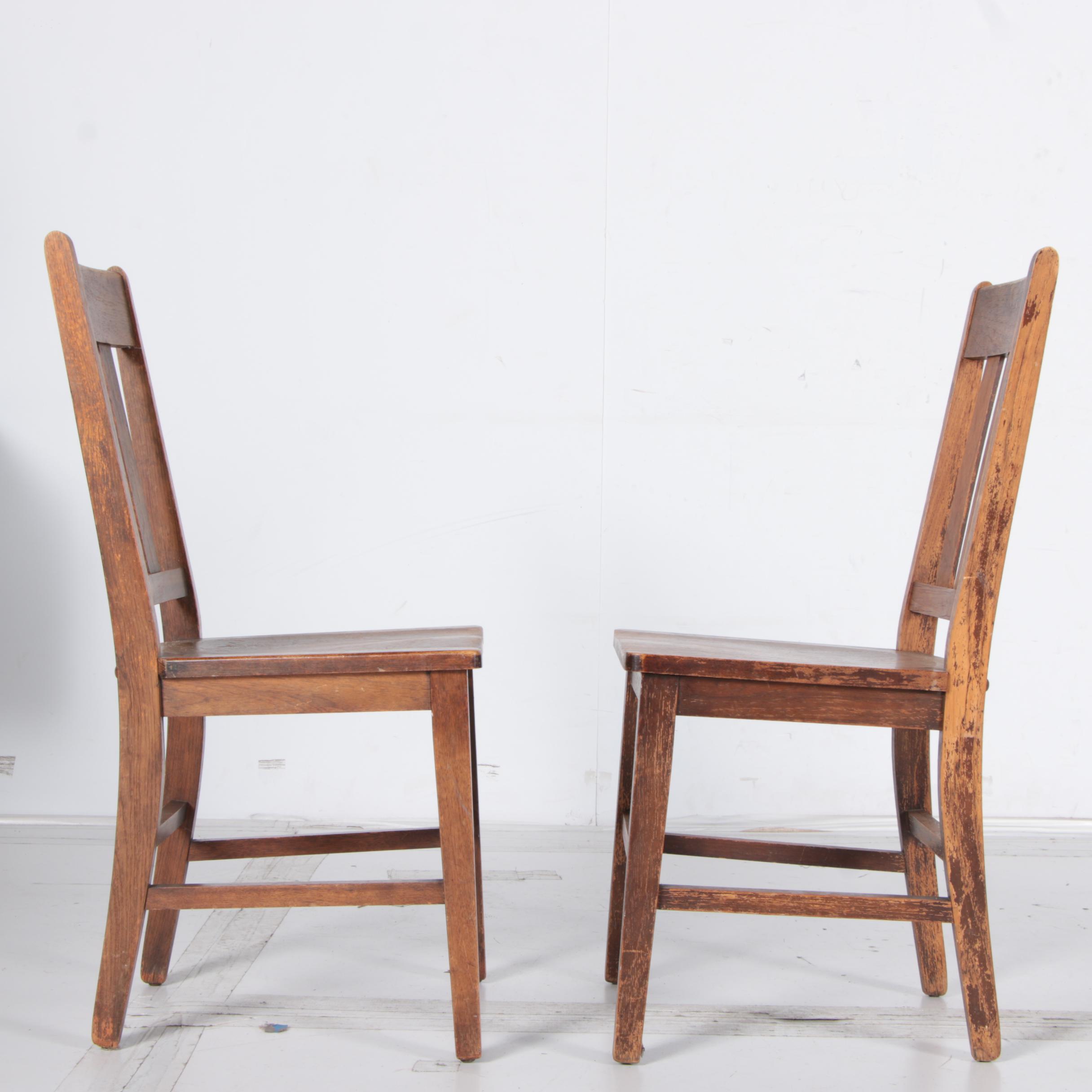 Mission Oak Side Chairs by Murphy