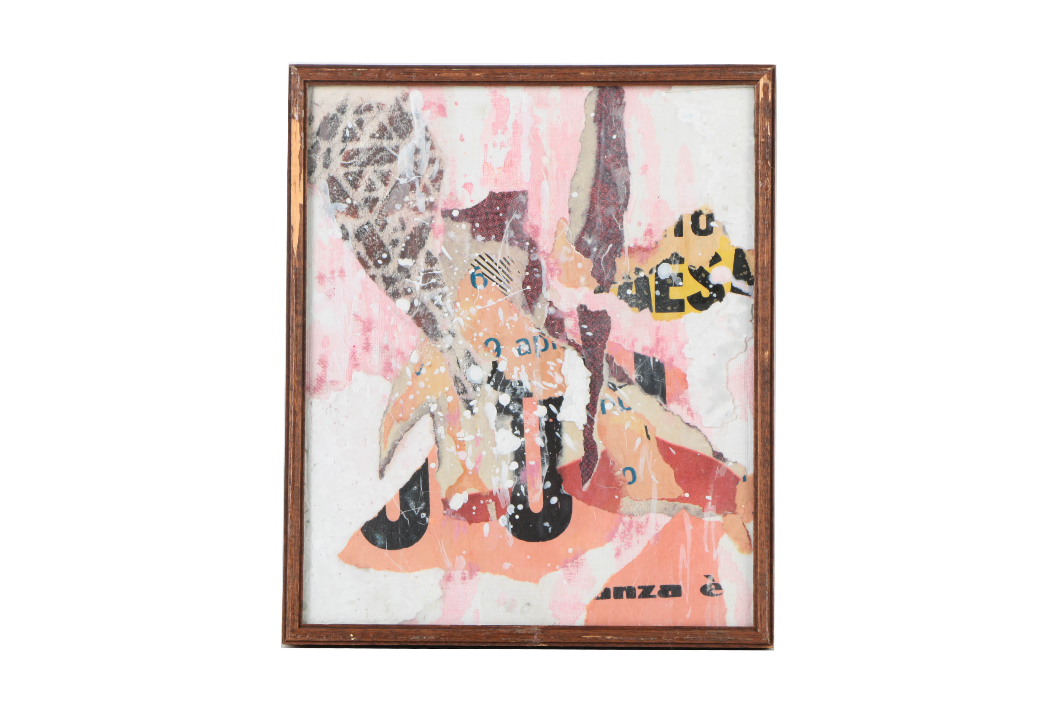 Collage Mixed Media Diptych