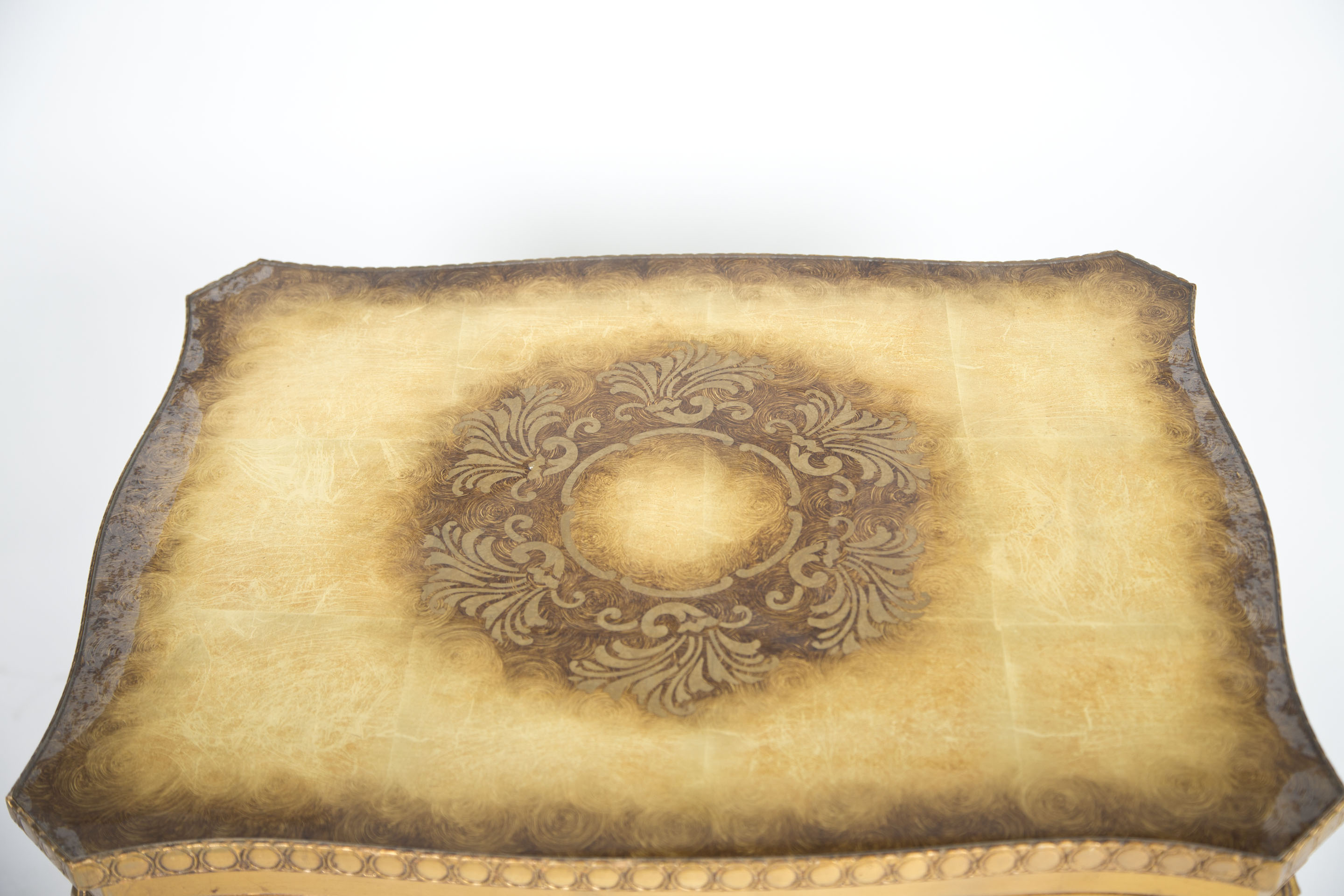 Italian Rococo Style Gilt Side Table with Two Tiers