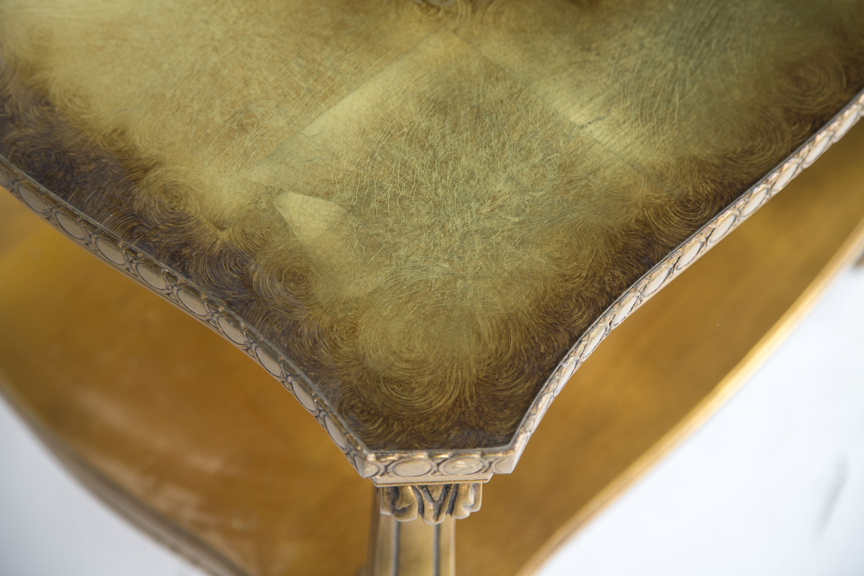 Italian Rococo Style Gilt Side Table with Two Tiers