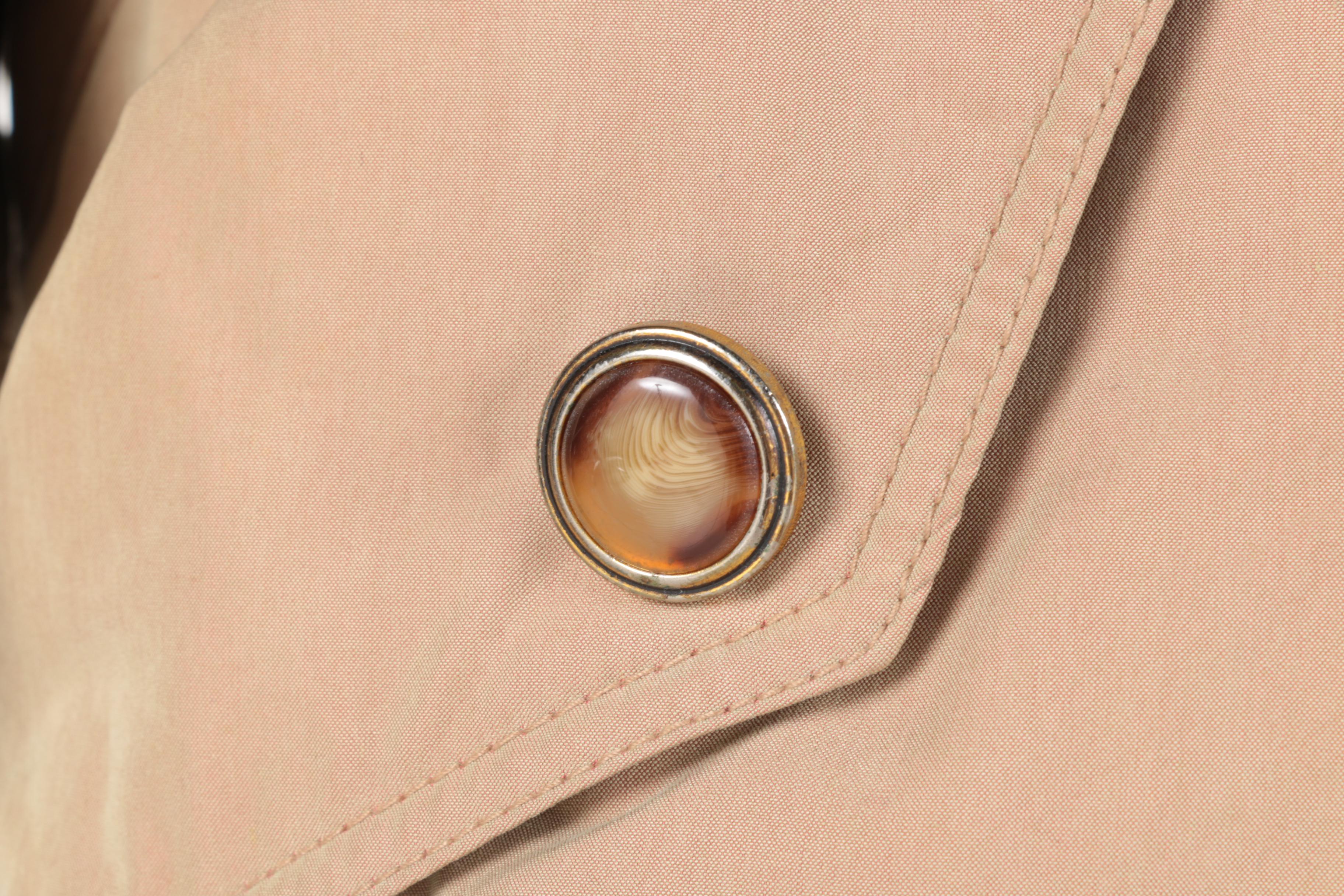 Fur and Leather Coats With Matching Scarf