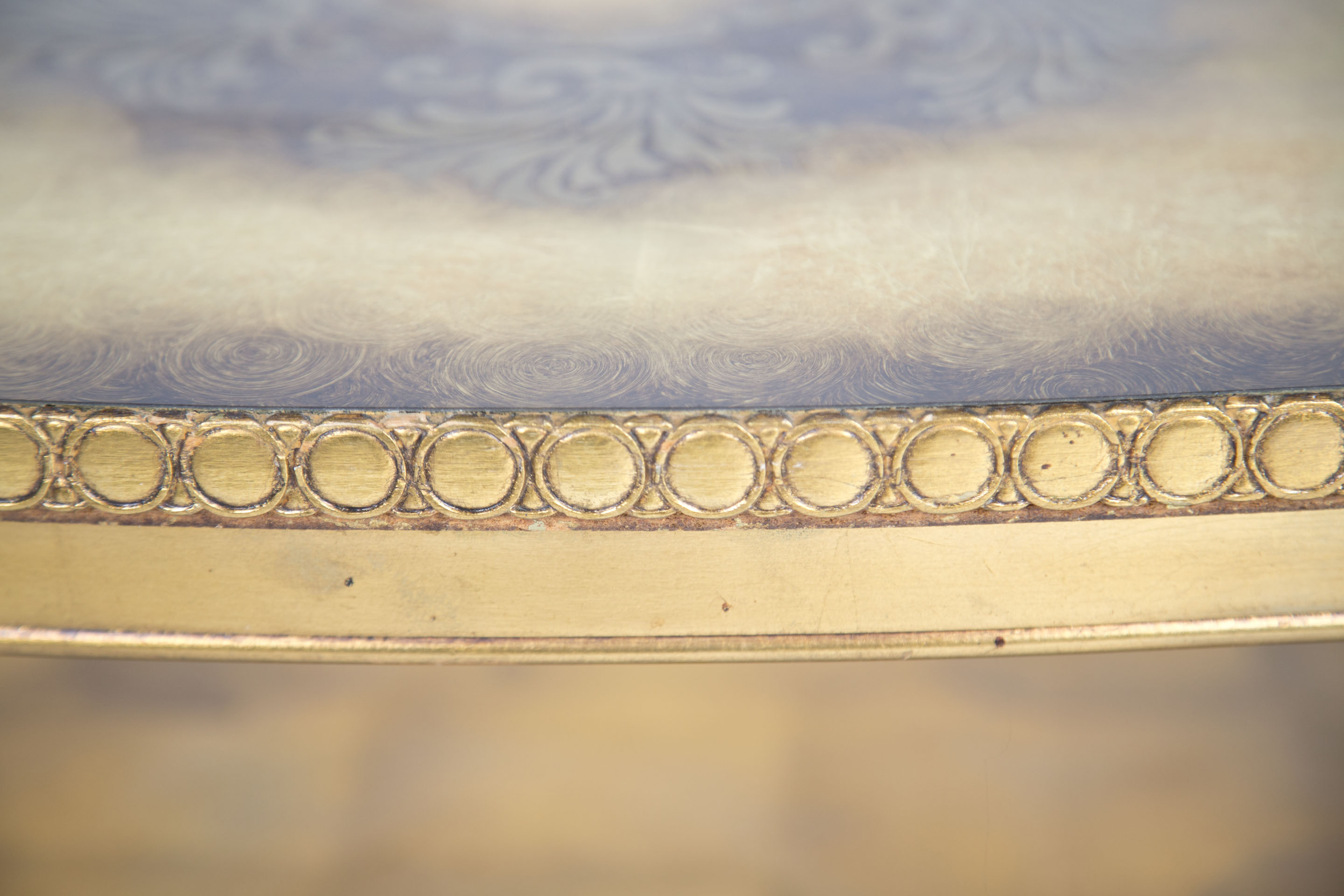 Italian Rococo Style Gilt Side Table with Two Tiers