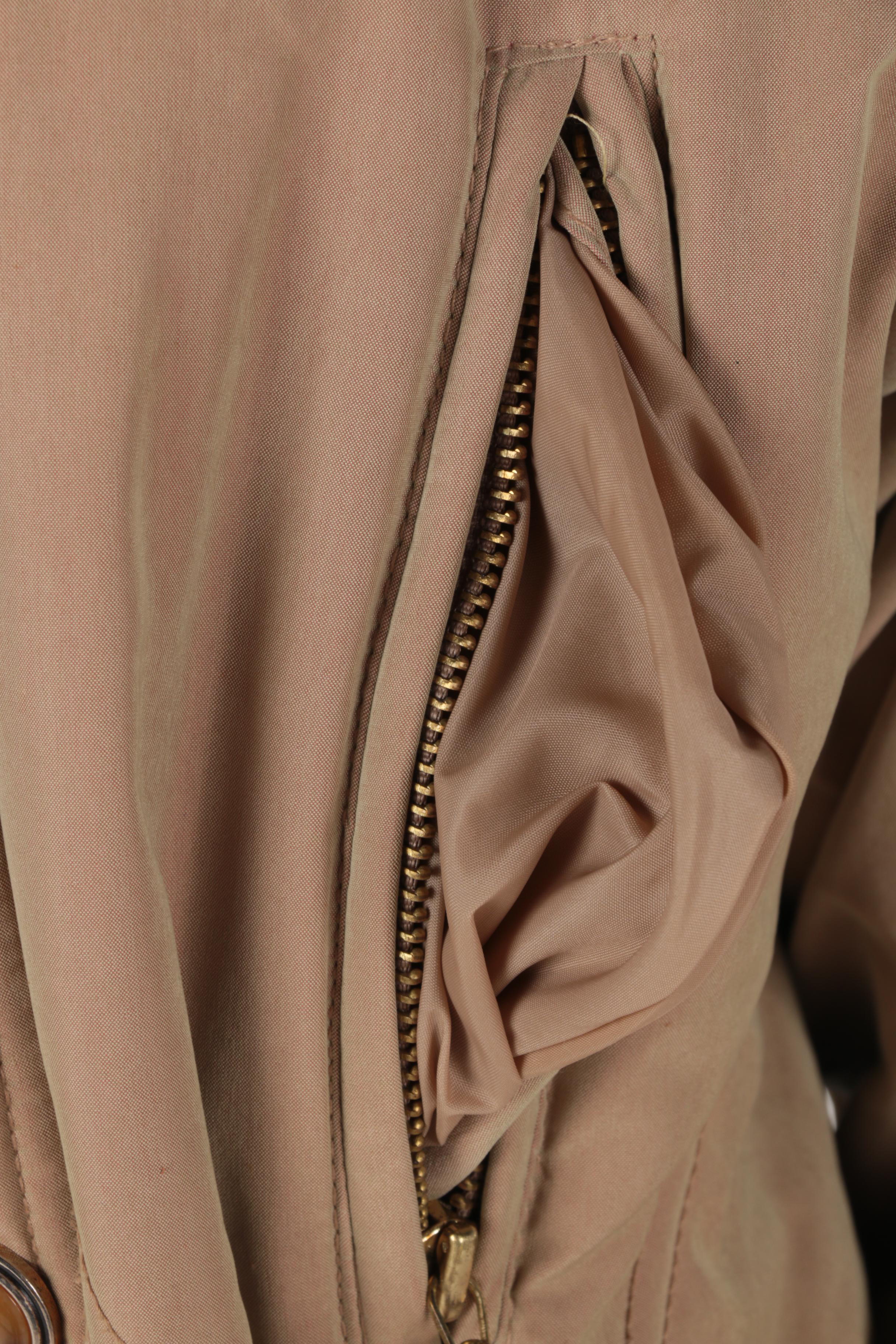 Fur and Leather Coats With Matching Scarf