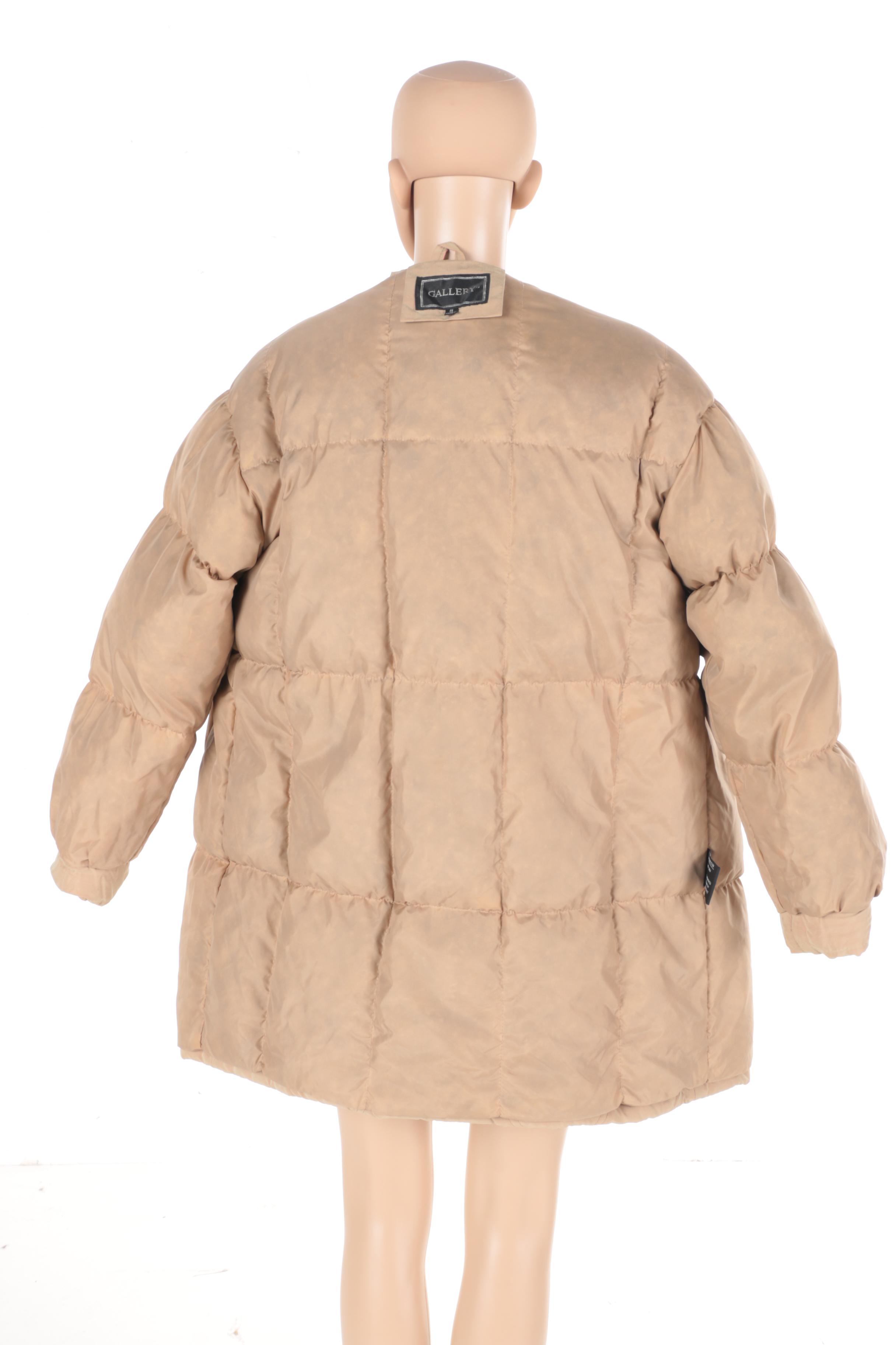 Fur and Leather Coats With Matching Scarf