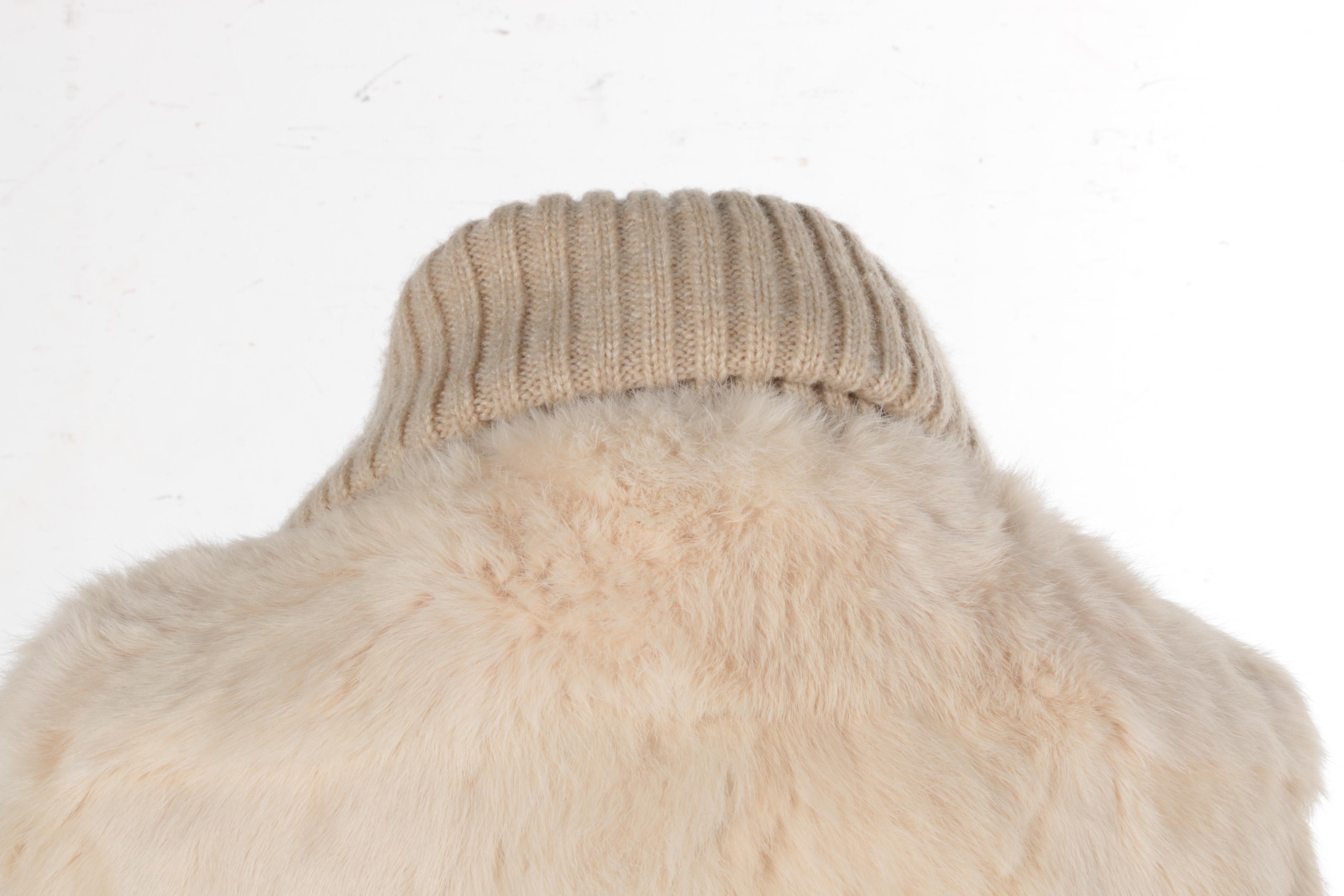 Fur and Leather Coats With Matching Scarf