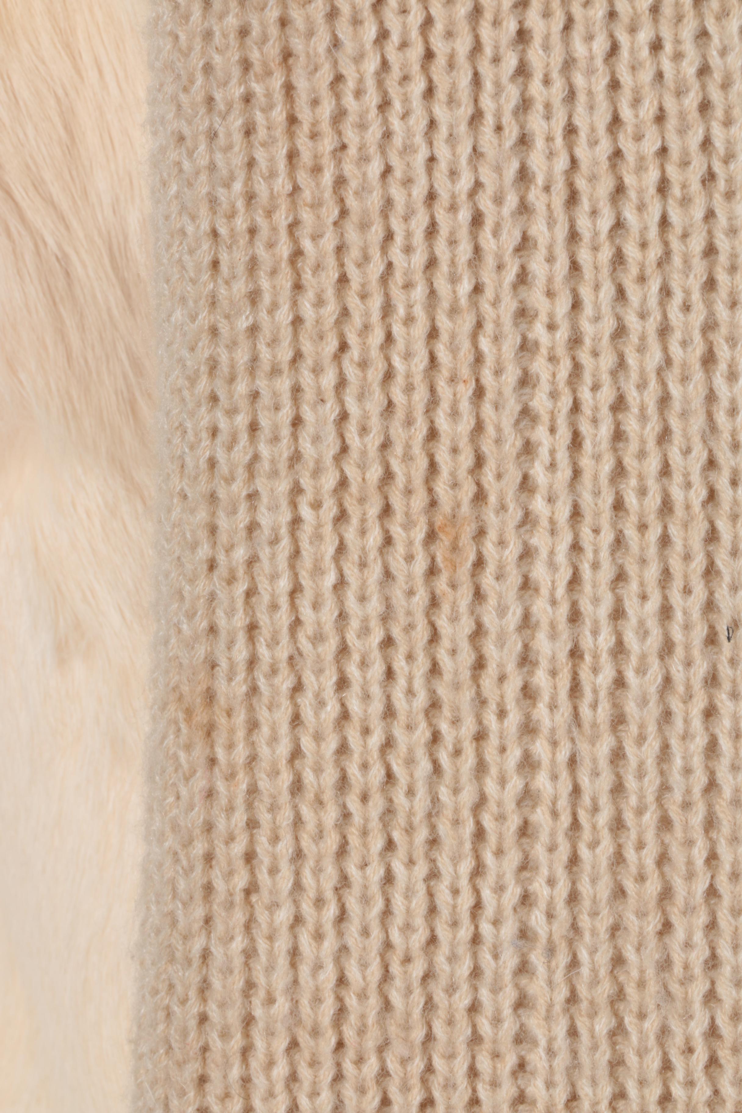 Fur and Leather Coats With Matching Scarf