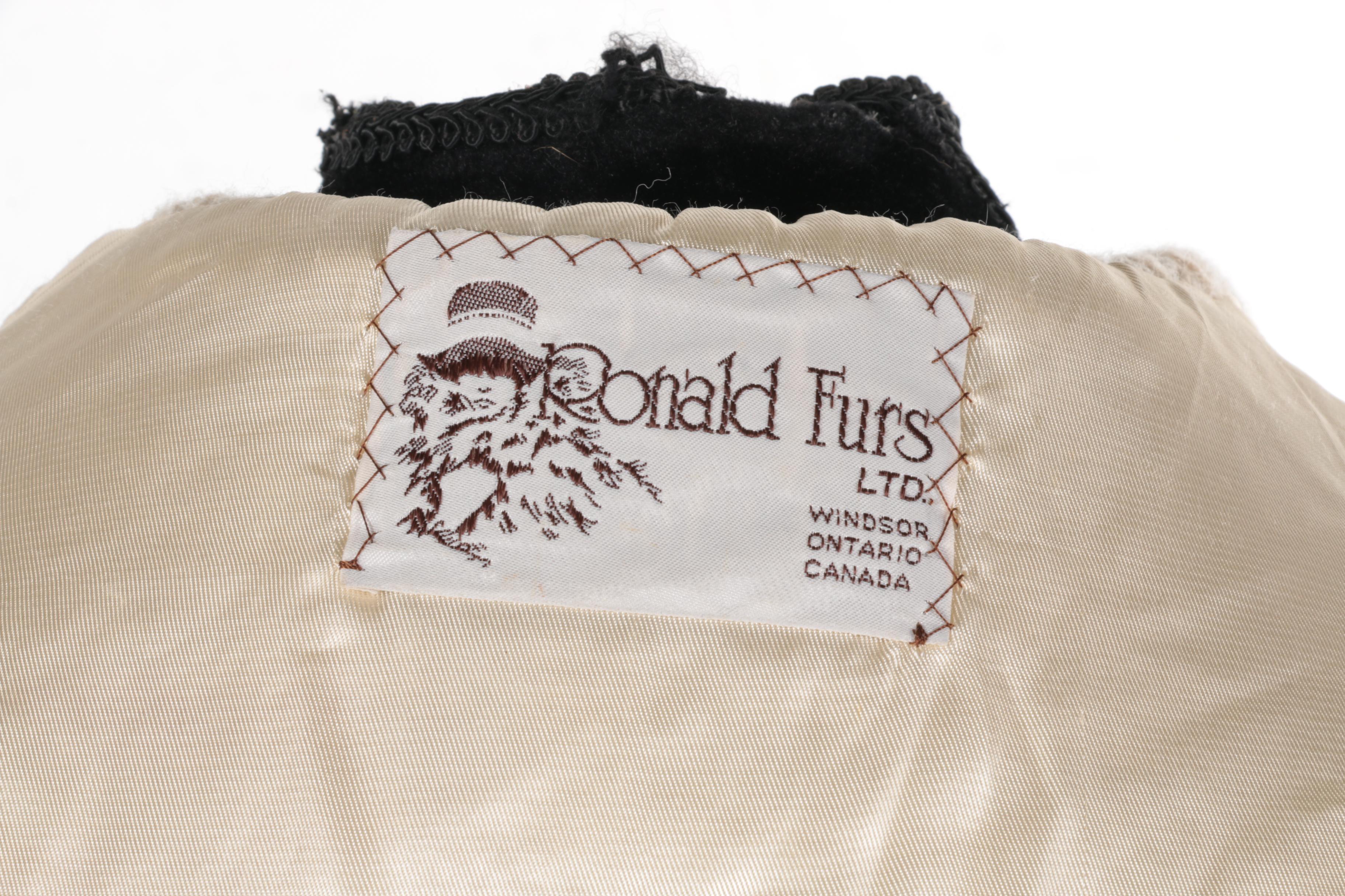 Fur and Leather Coats With Matching Scarf