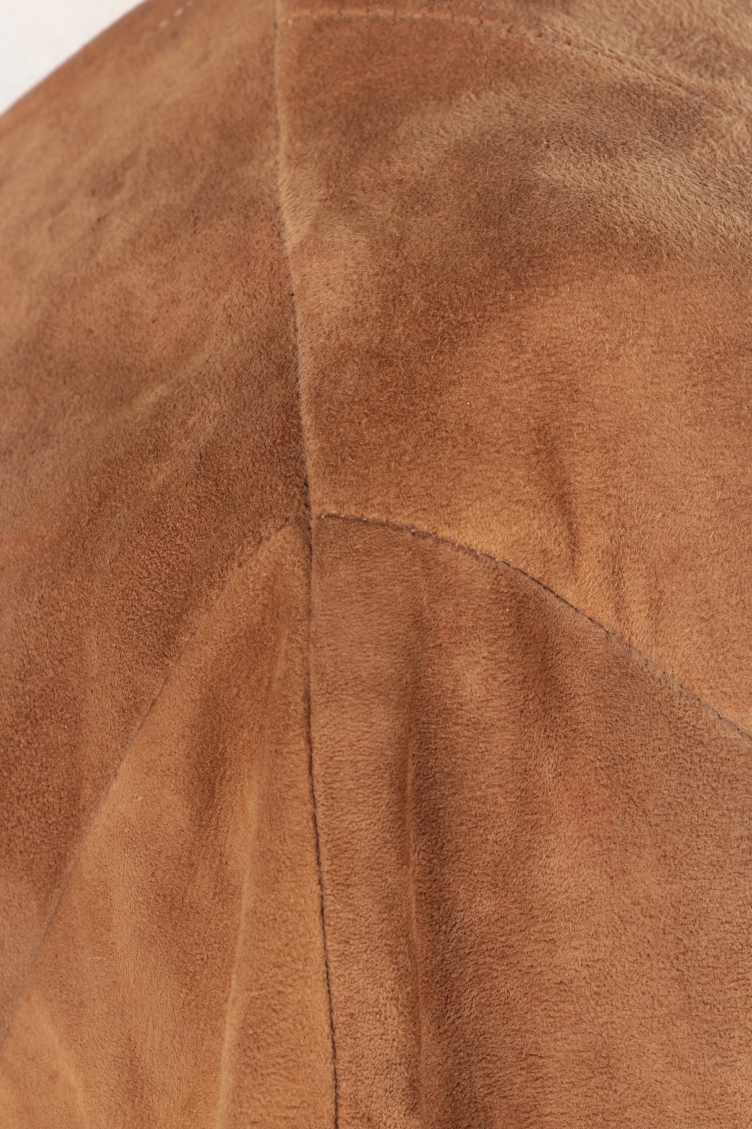 Fur and Leather Coats With Matching Scarf