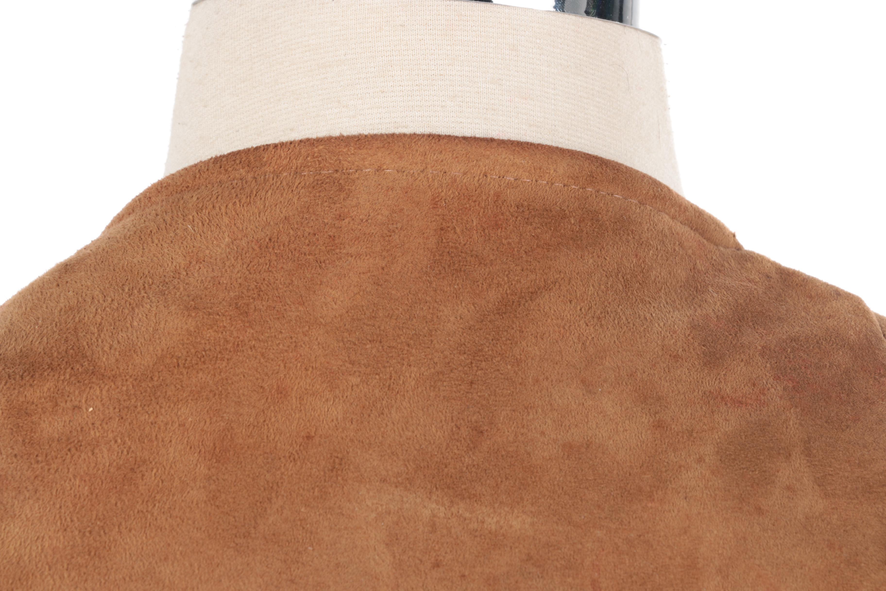 Fur and Leather Coats With Matching Scarf