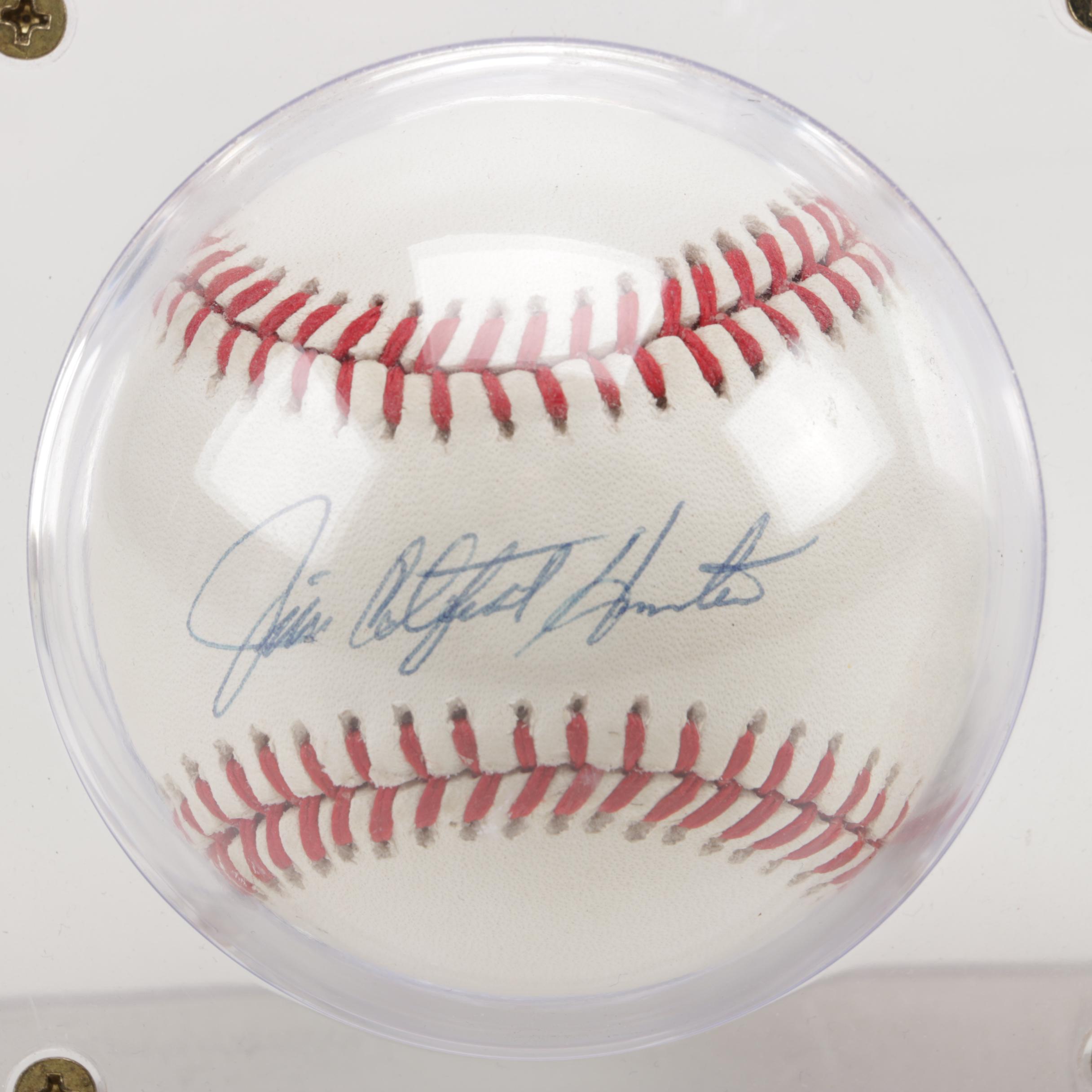 Jim "Catfish" Hunter Signed Baseball