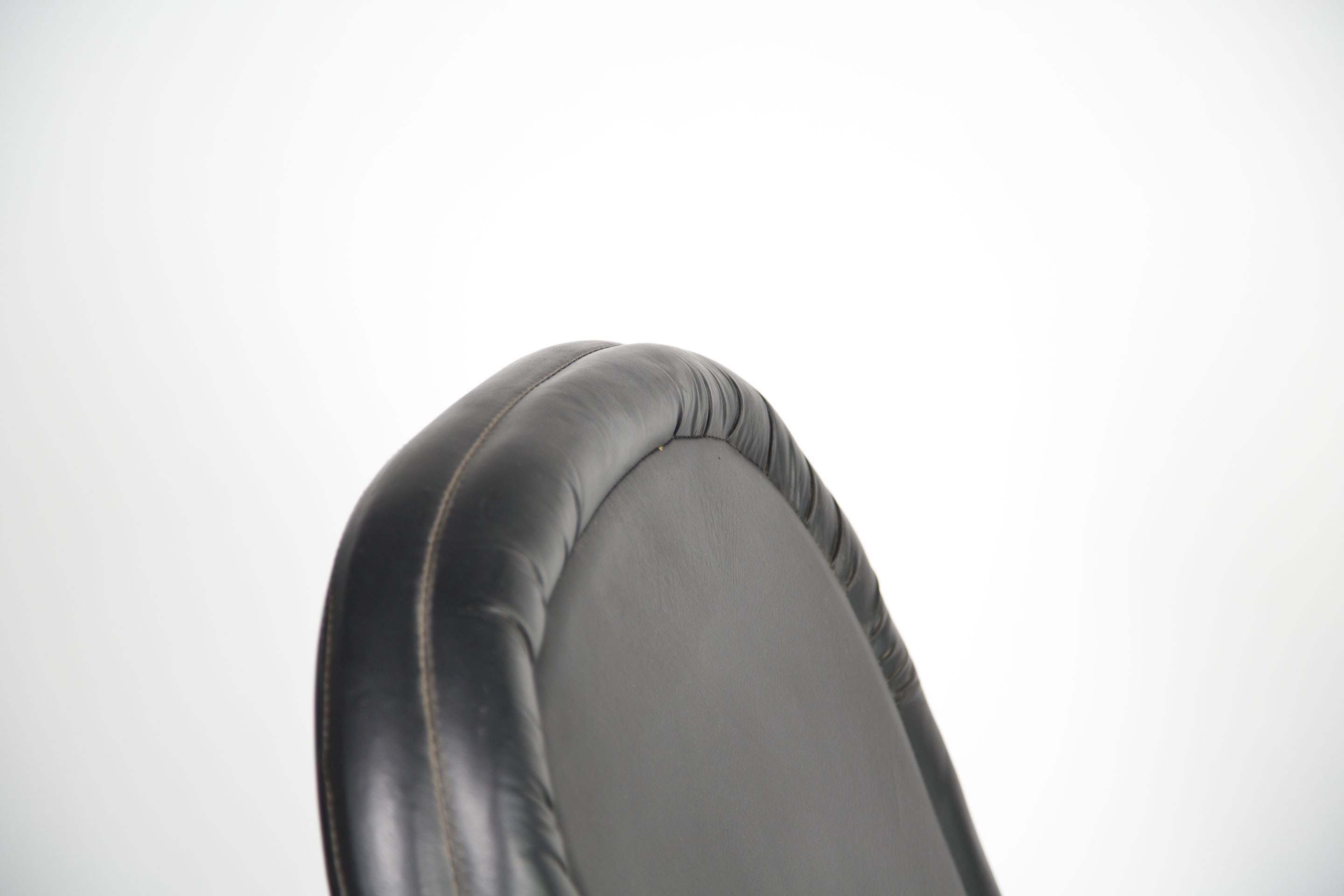 Vintage Modernist Rocking Chair with Scrolled Base