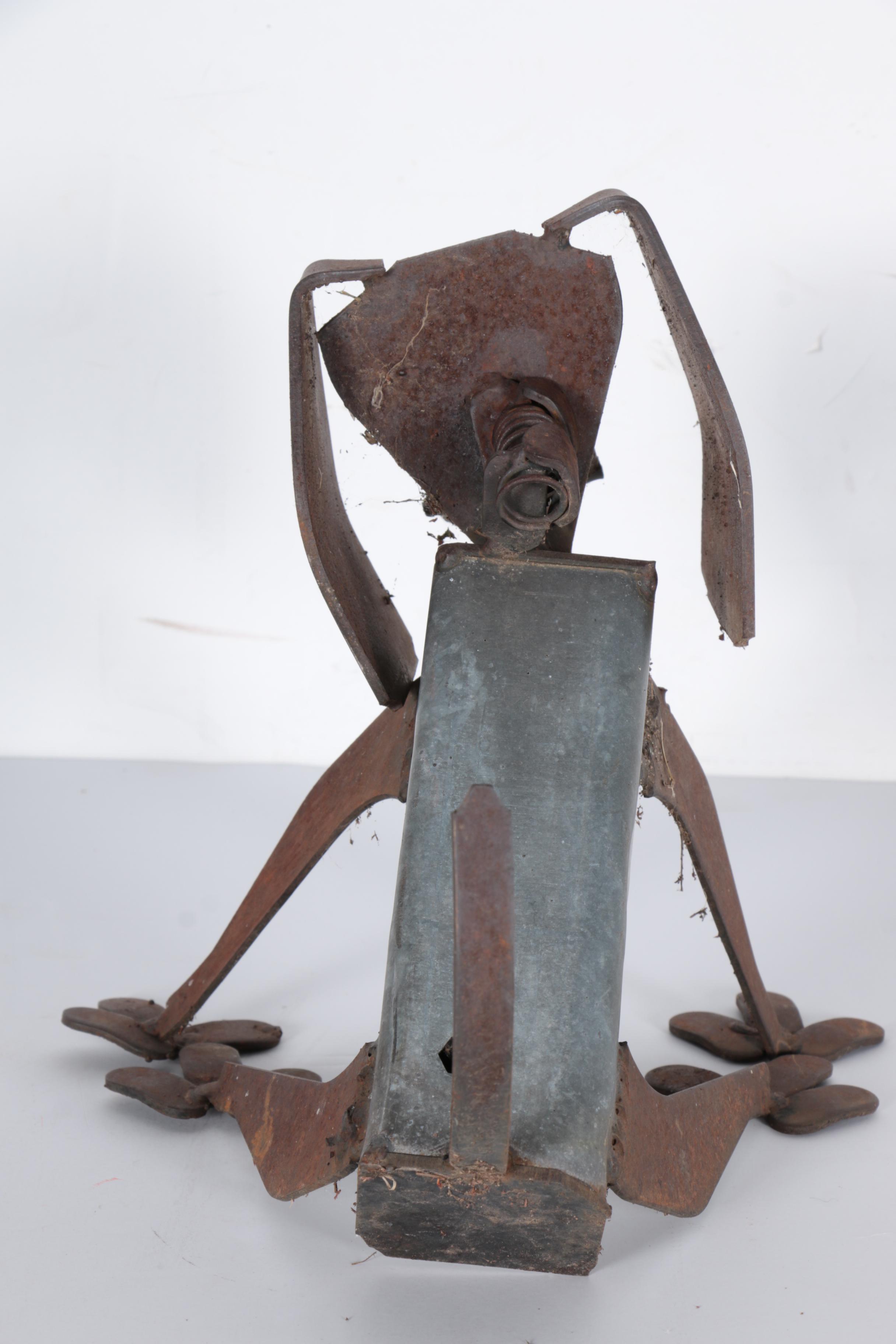 Steel Cat and Dog Statues