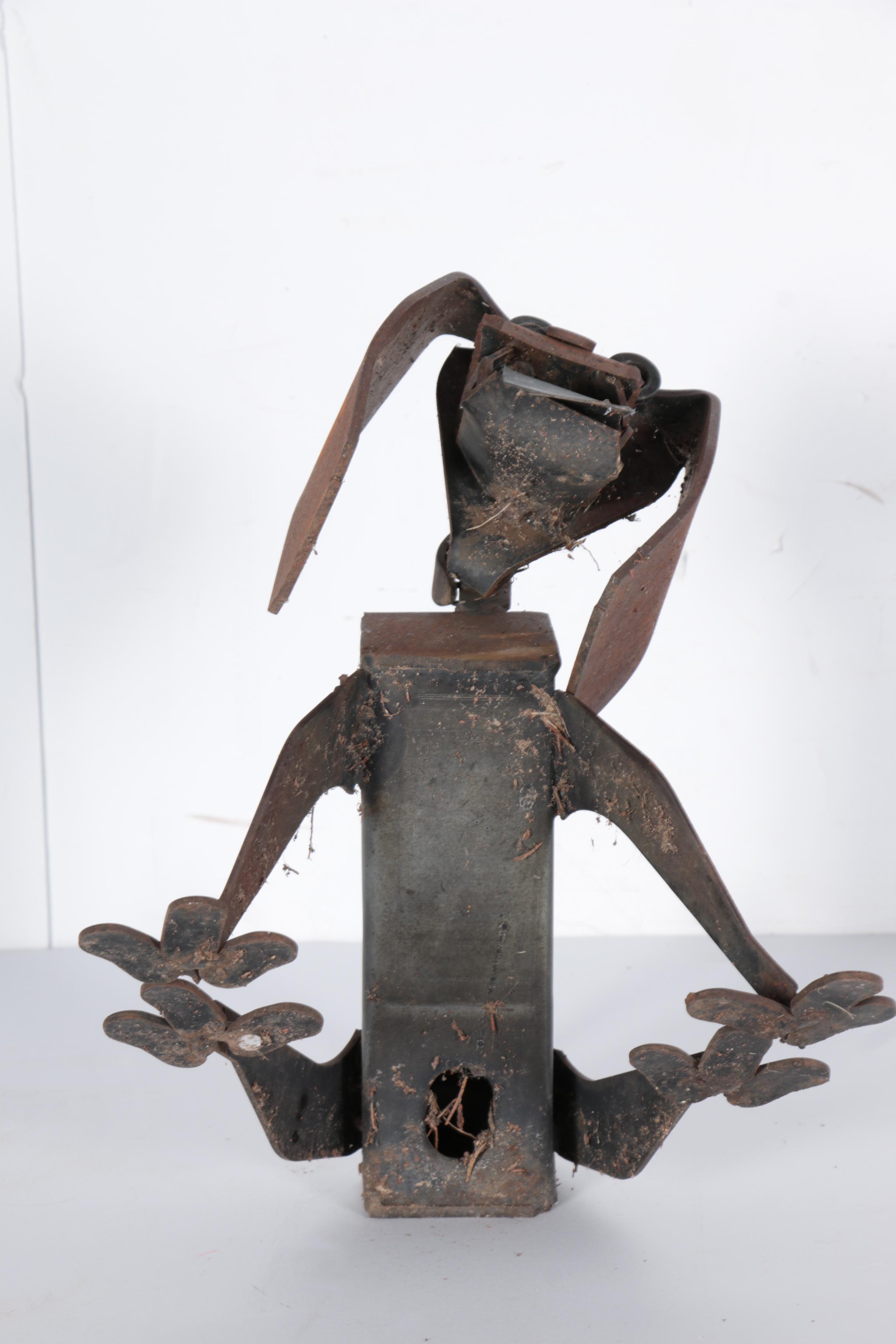 Steel Cat and Dog Statues