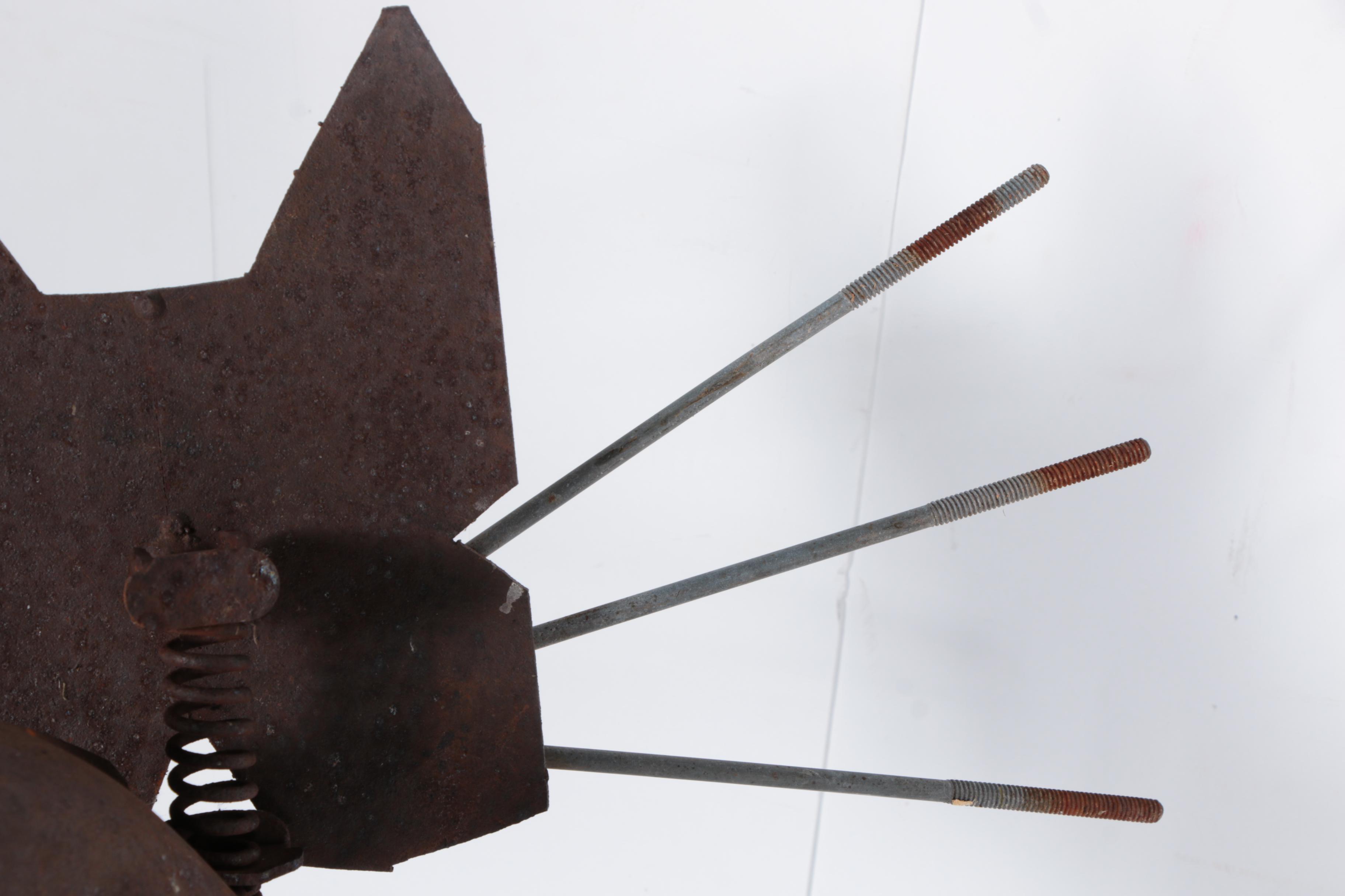 Steel Cat and Dog Statues