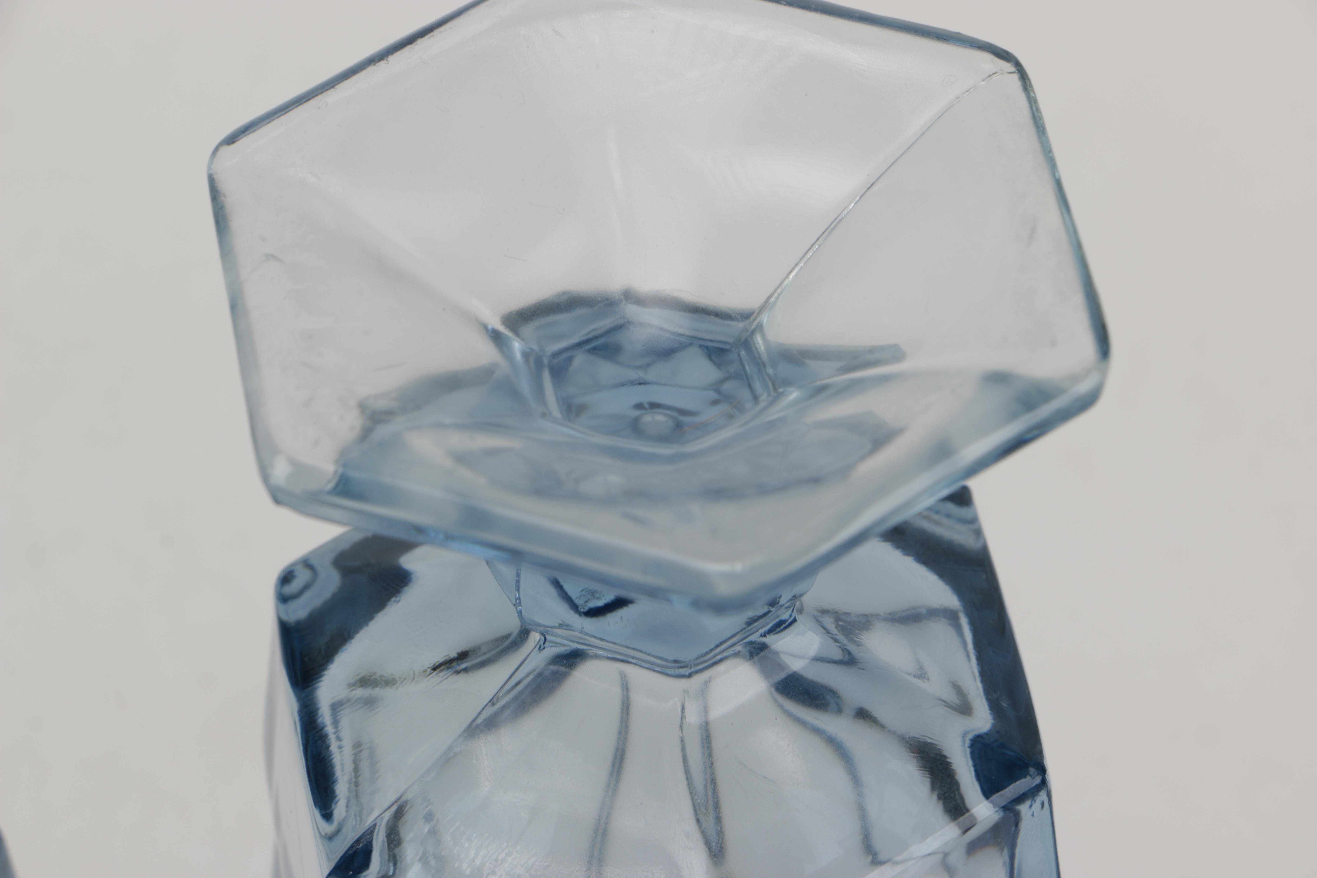 Set of Fostoria "Virginia Light Blue" Glassware