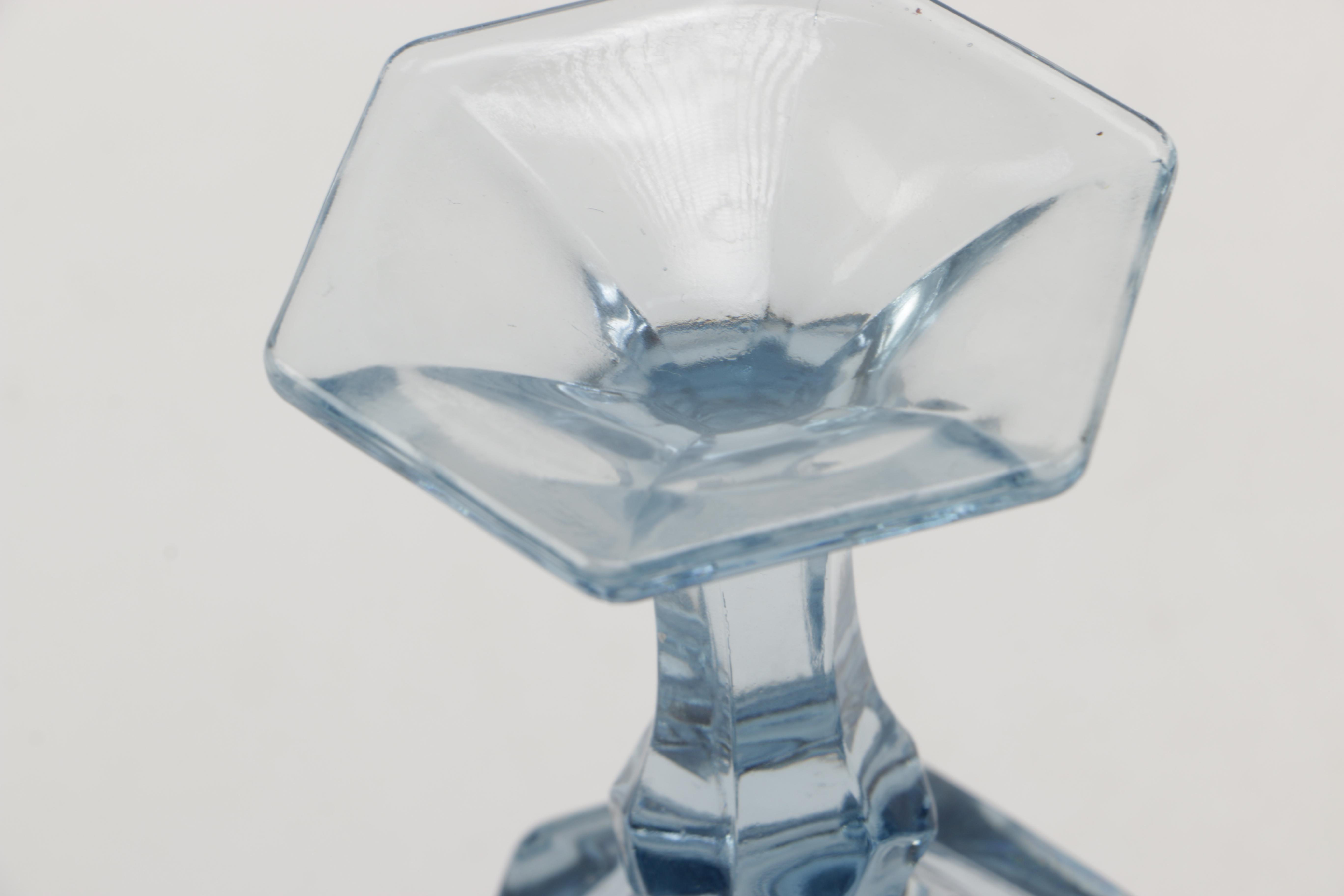 Set of Fostoria "Virginia Light Blue" Glassware