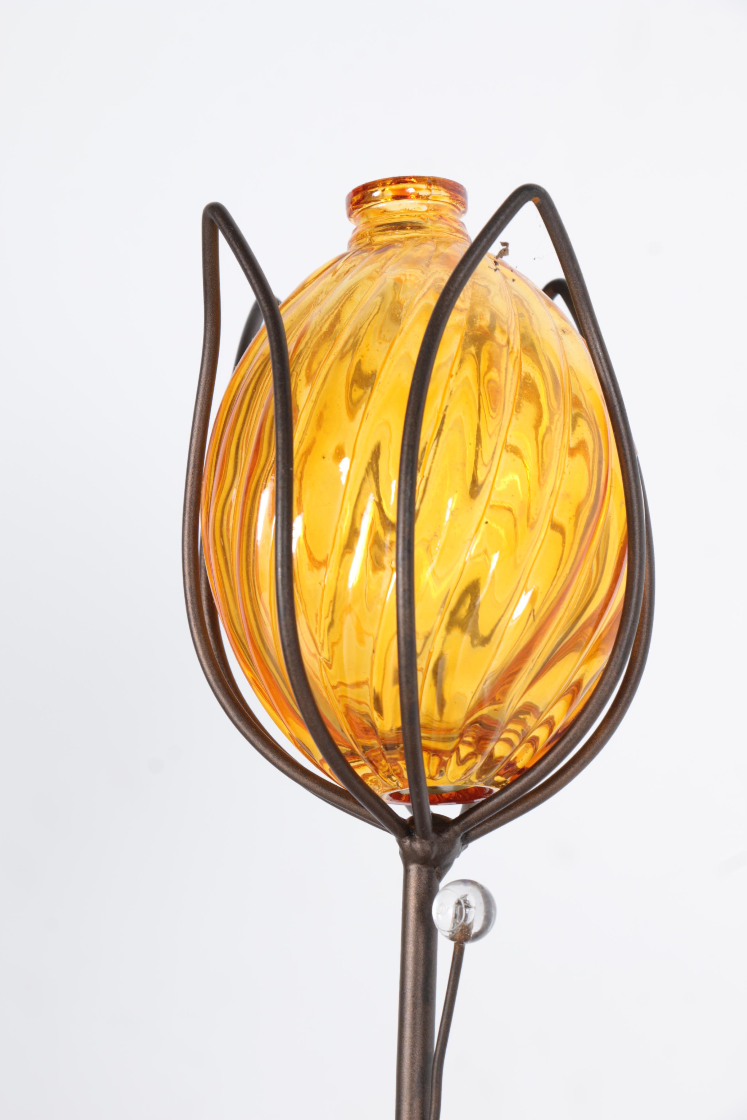 Assorted Blown Glass Lawn Ornaments and Water Dispensers