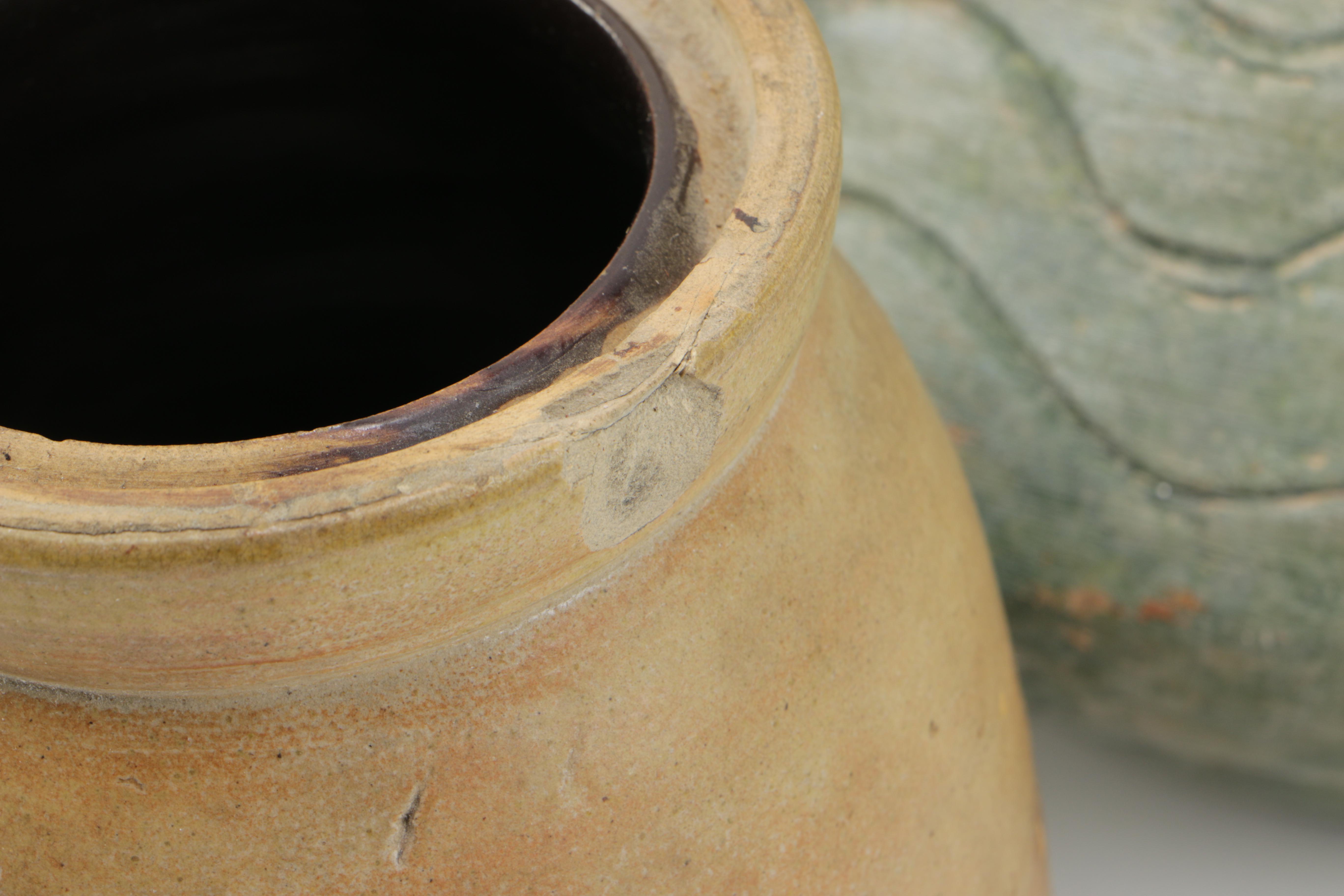 Decorative Earthenware and Metal Urns and Jugs