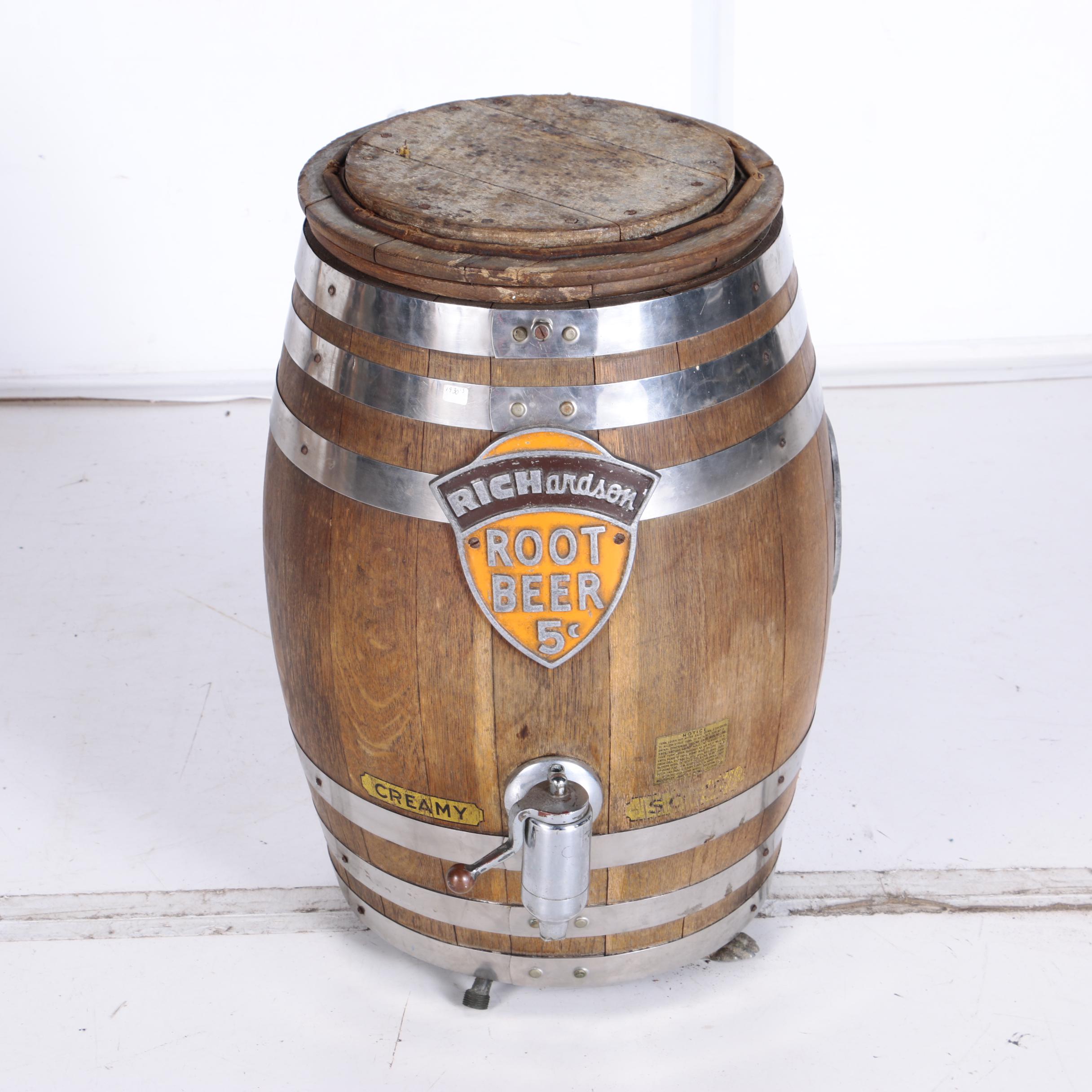 Vintage Richardson Root Beer Barrel