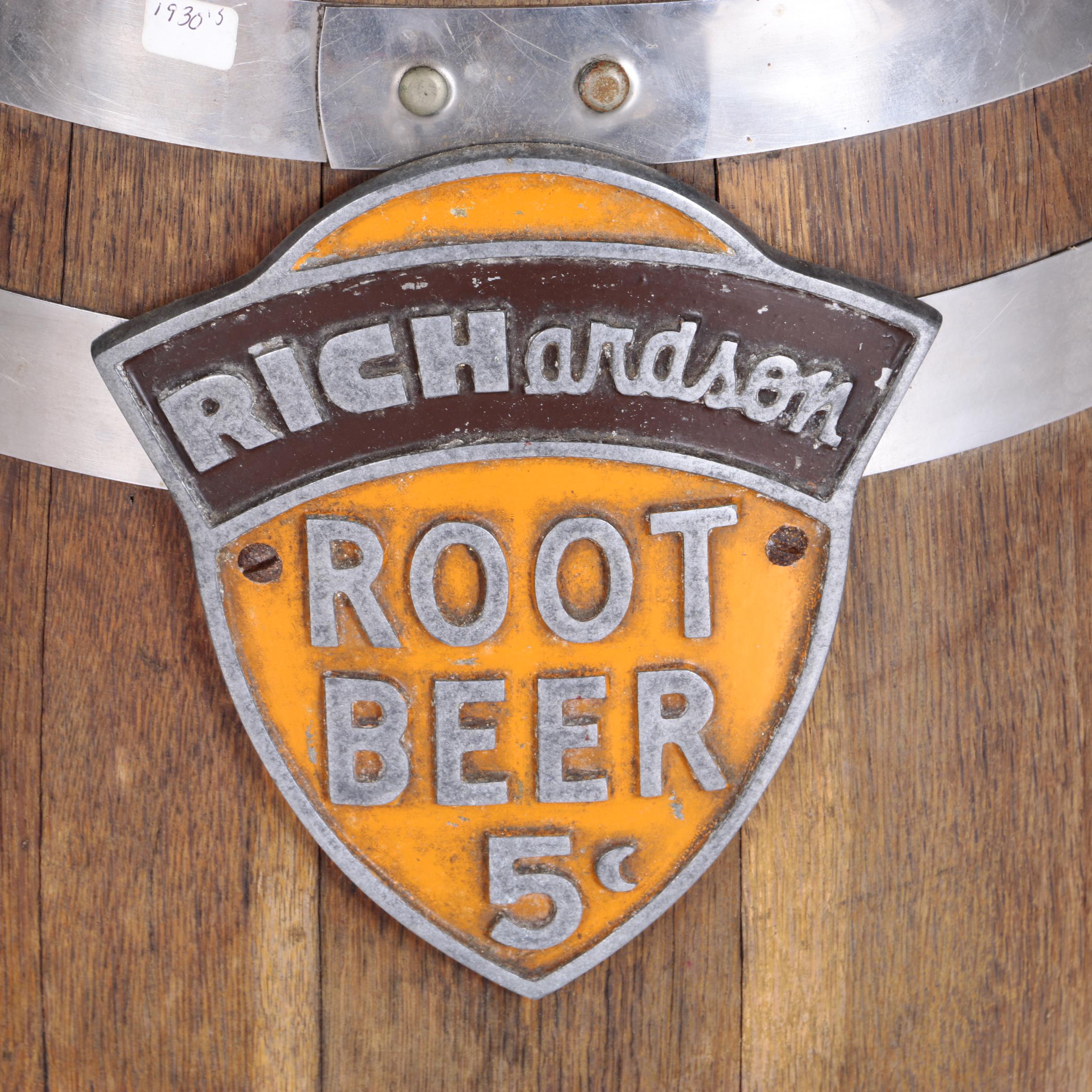 Vintage Richardson Root Beer Barrel