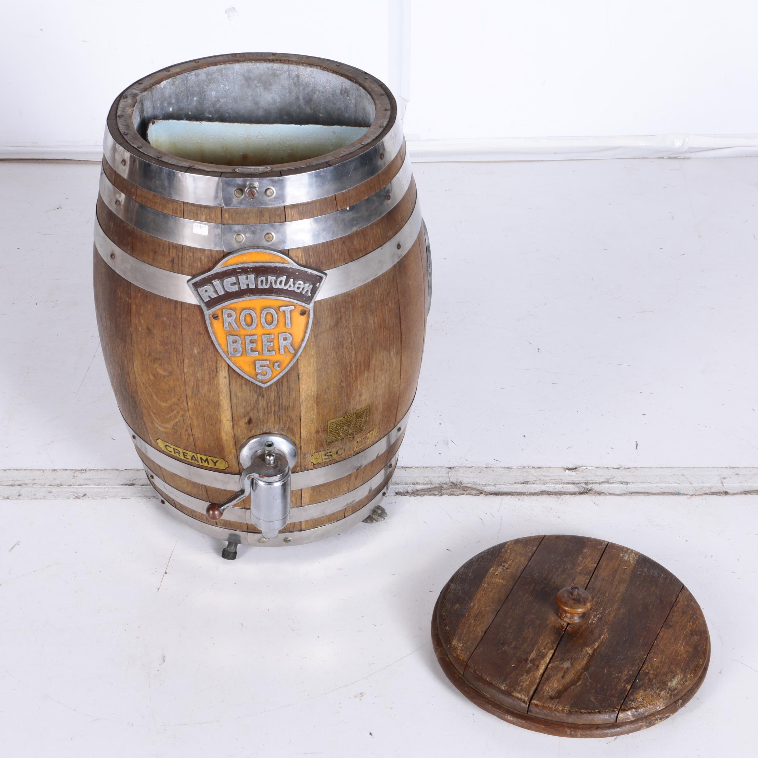 Vintage Richardson Root Beer Barrel